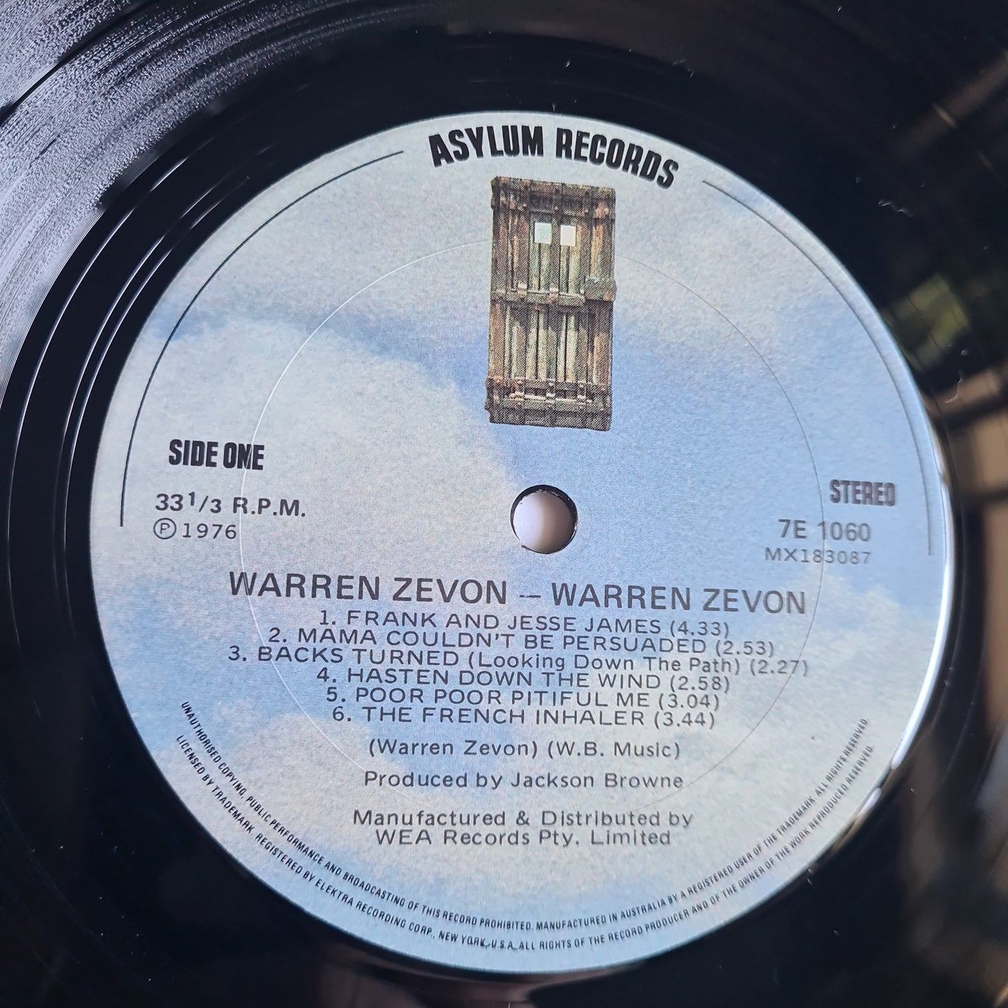 Warren Zevon – Warren Zevon - 1976 - Vinyl Record