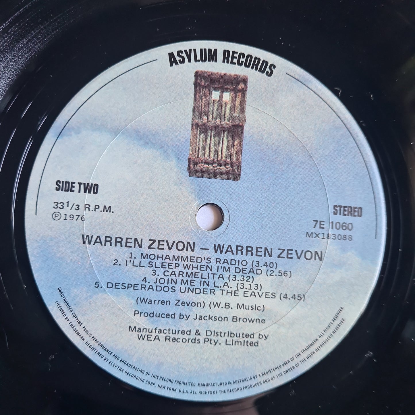 Warren Zevon – Warren Zevon - 1976 - Vinyl Record