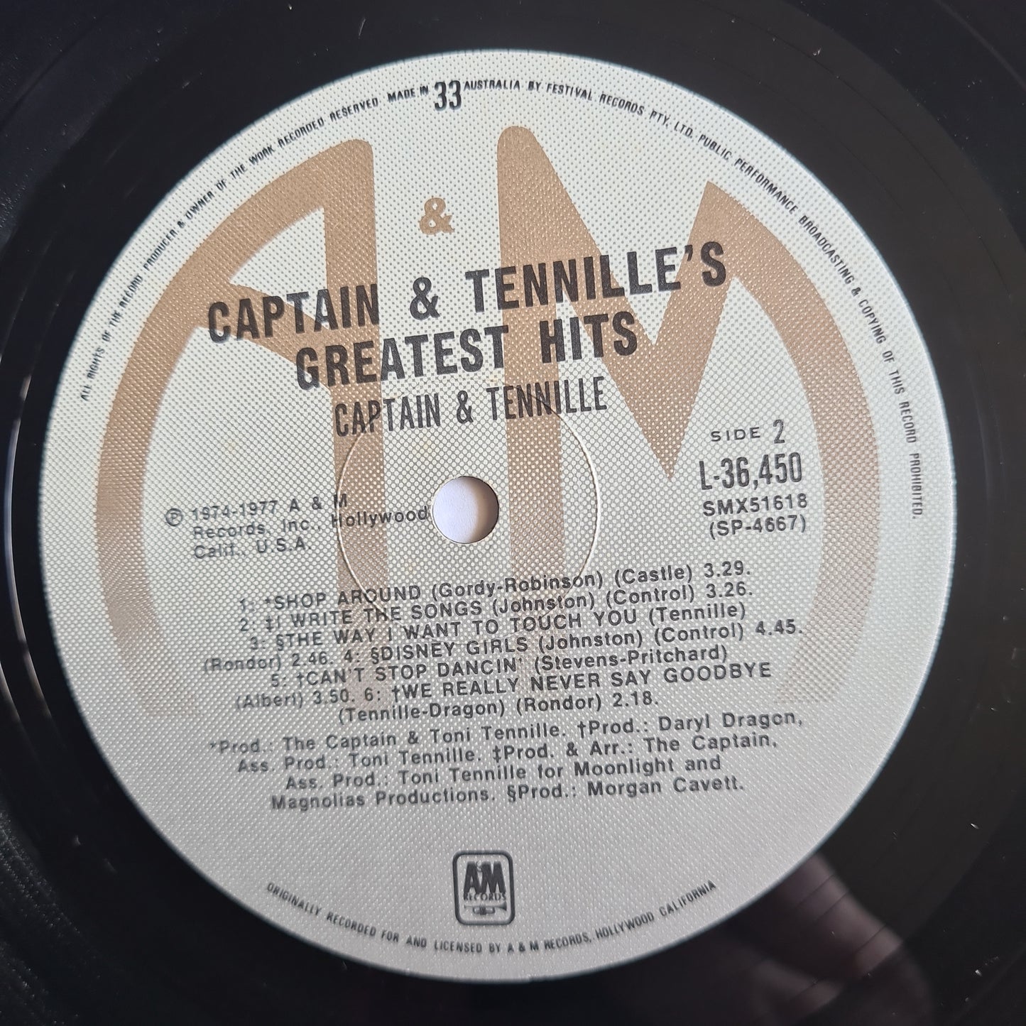 Captain & Tennille – Greatest hits - 1977 (Gatefold) - Vinyl Record