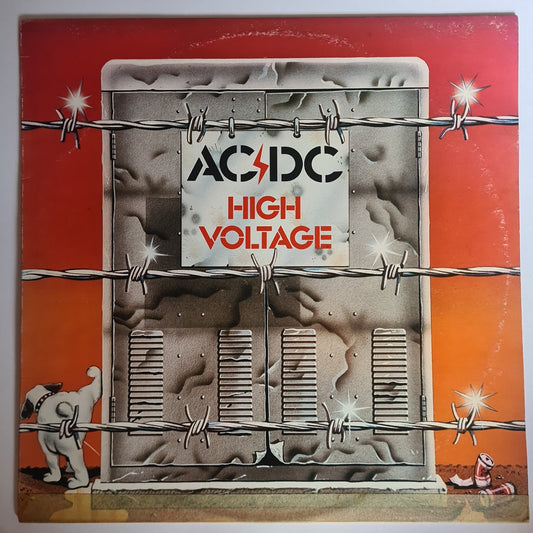 AC/DC – High Voltage - 1975 (1977 Second Australian Pressing- Blue Label) - Vinyl Record
