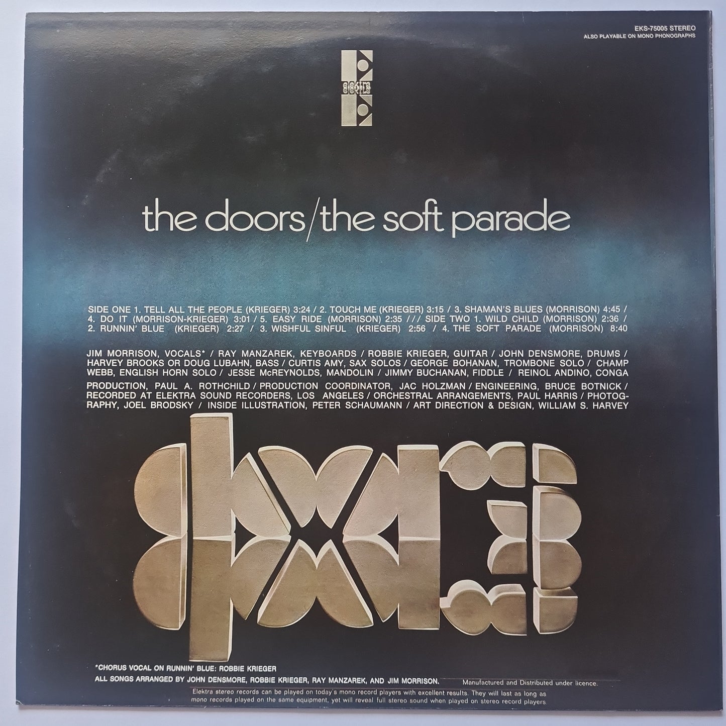 The Doors – The Soft Parade - 1969 (late 70's pressing) - Vinyl Record