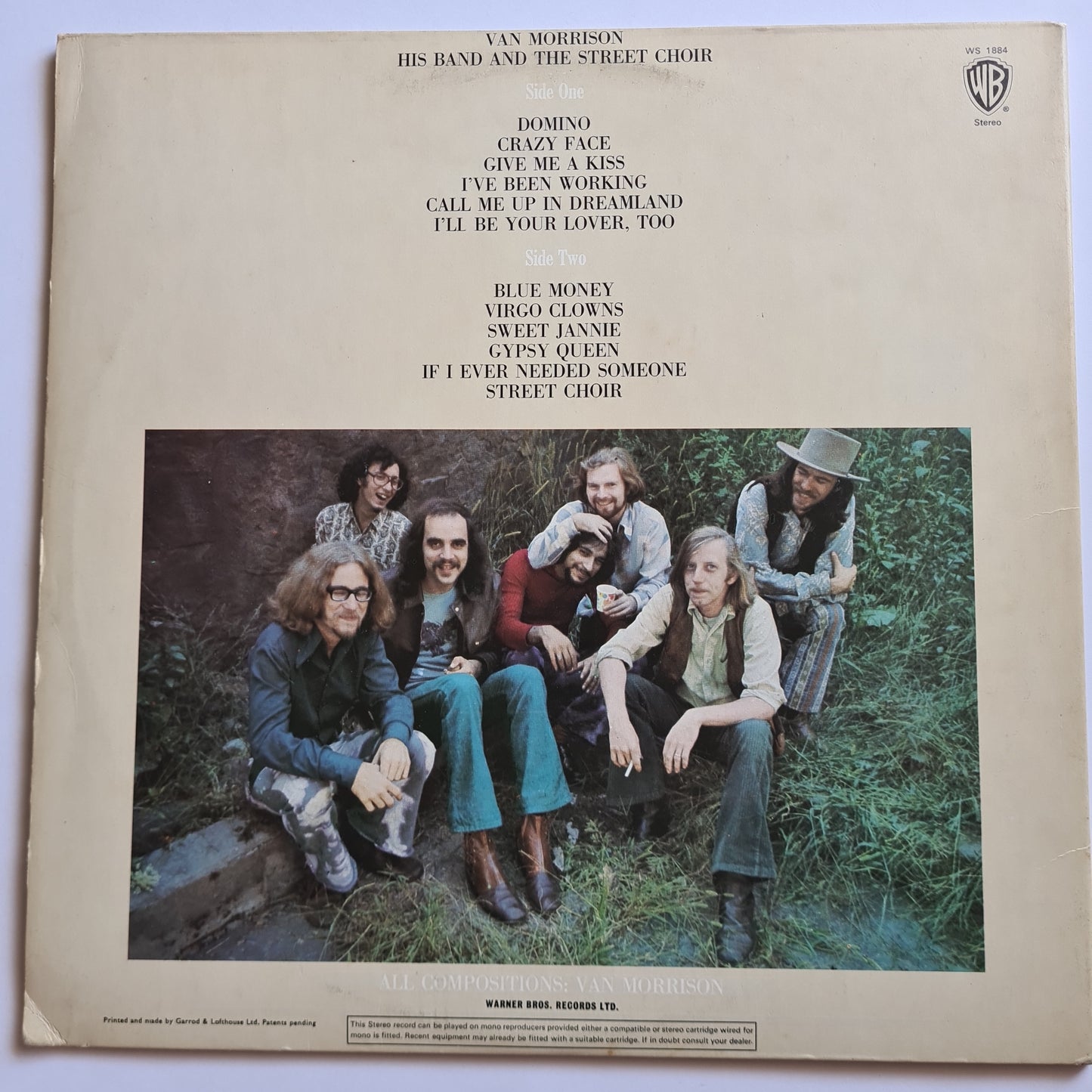 Van Morrison –  His Band And The Street Choir - 1970 (U.S Gatefold Pressing) - Vinyl Record