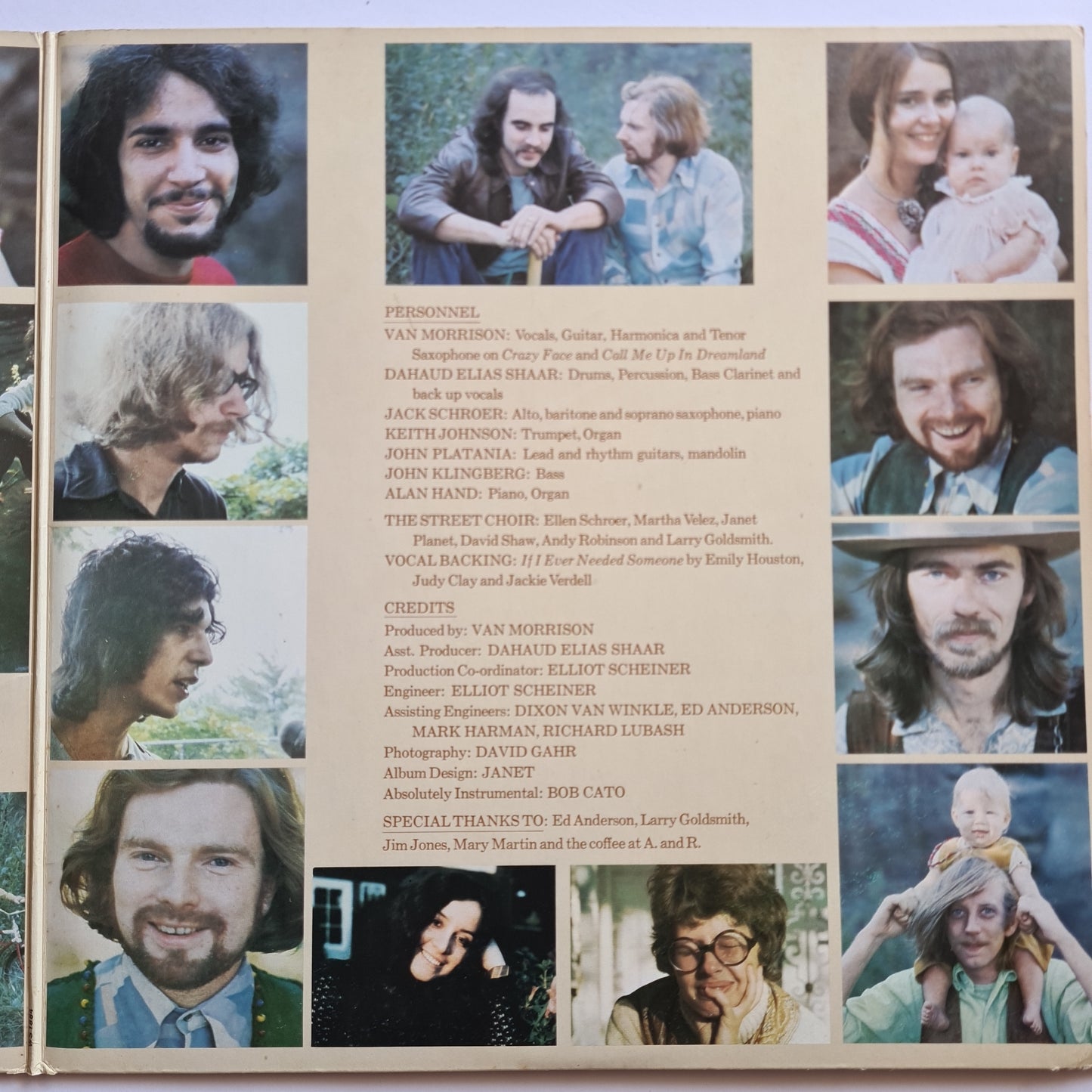 Van Morrison –  His Band And The Street Choir - 1970 (U.S Gatefold Pressing) - Vinyl Record