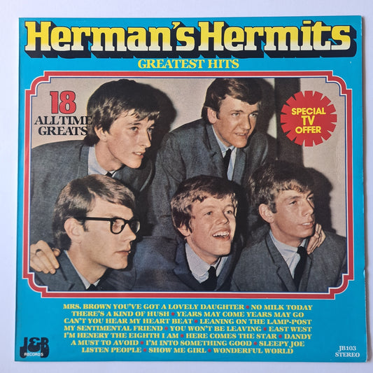 Herman's Hermits – Greatest Hits - 1980 - Vinyl Record