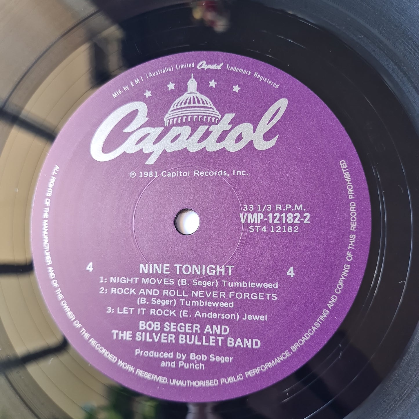 Bob Seger – Nine Tonight - 1981 (2LP Gatefold) - Vinyl Record