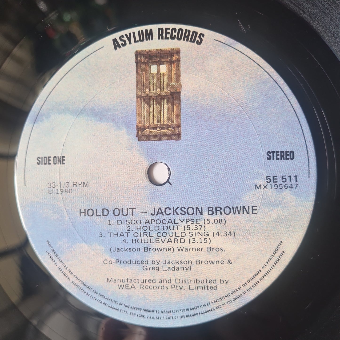 Jackson Browne – Hold Out - 1980 - Vinyl Record