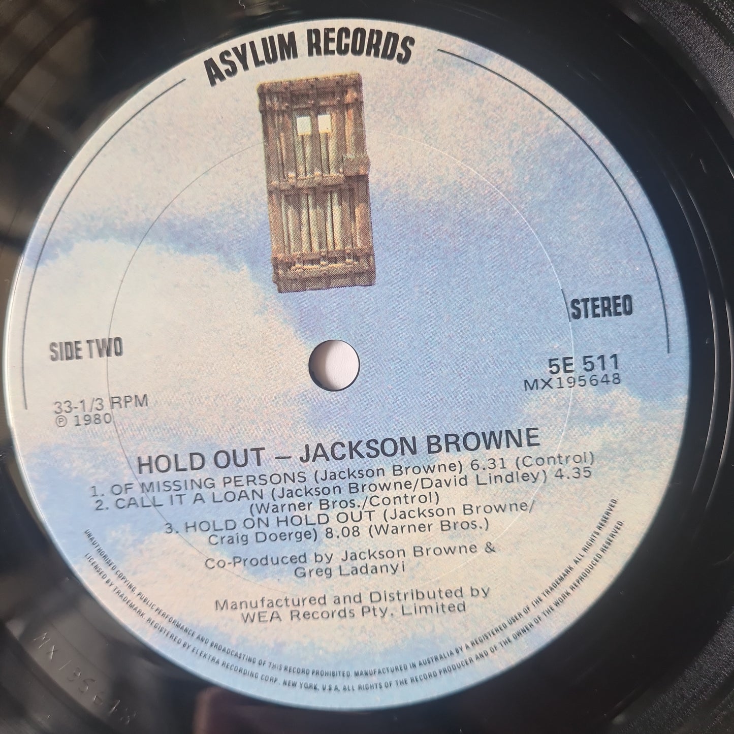 Jackson Browne – Hold Out - 1980 - Vinyl Record