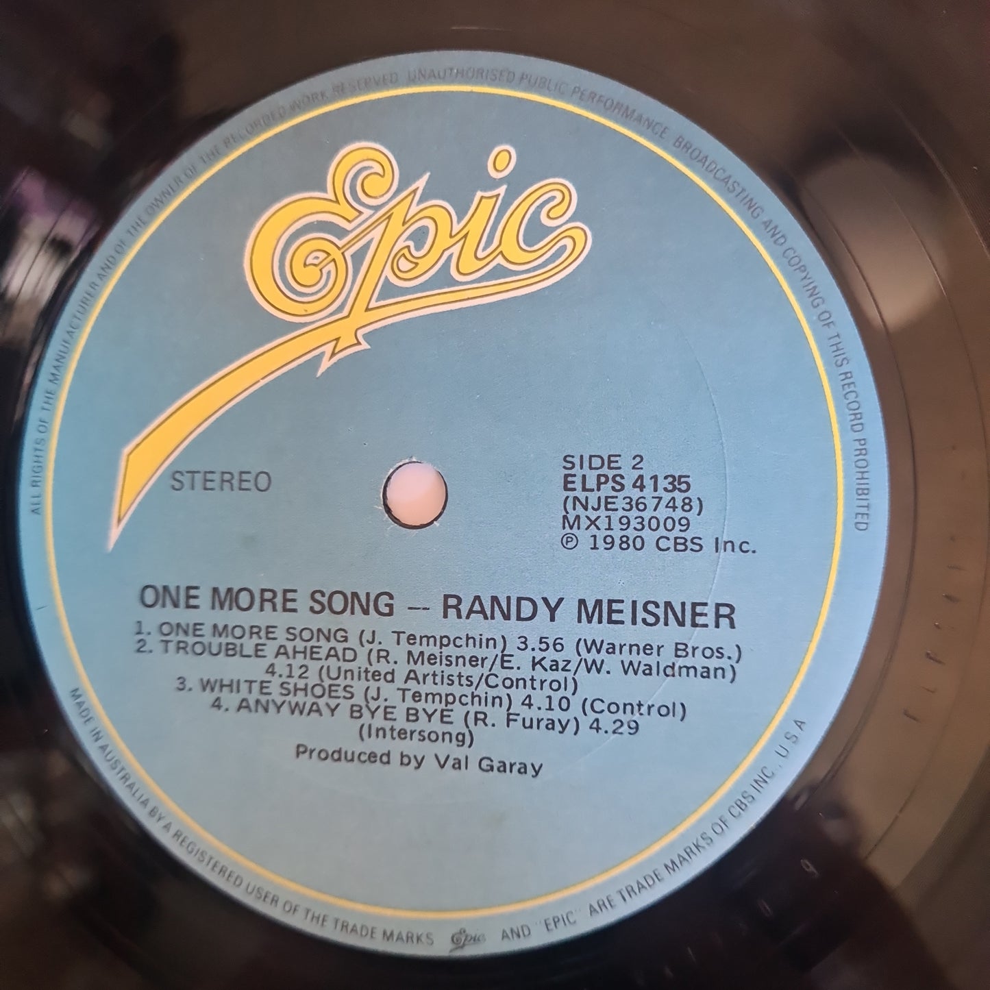 Randy Meisner (Eagles) – One More Song - 1980