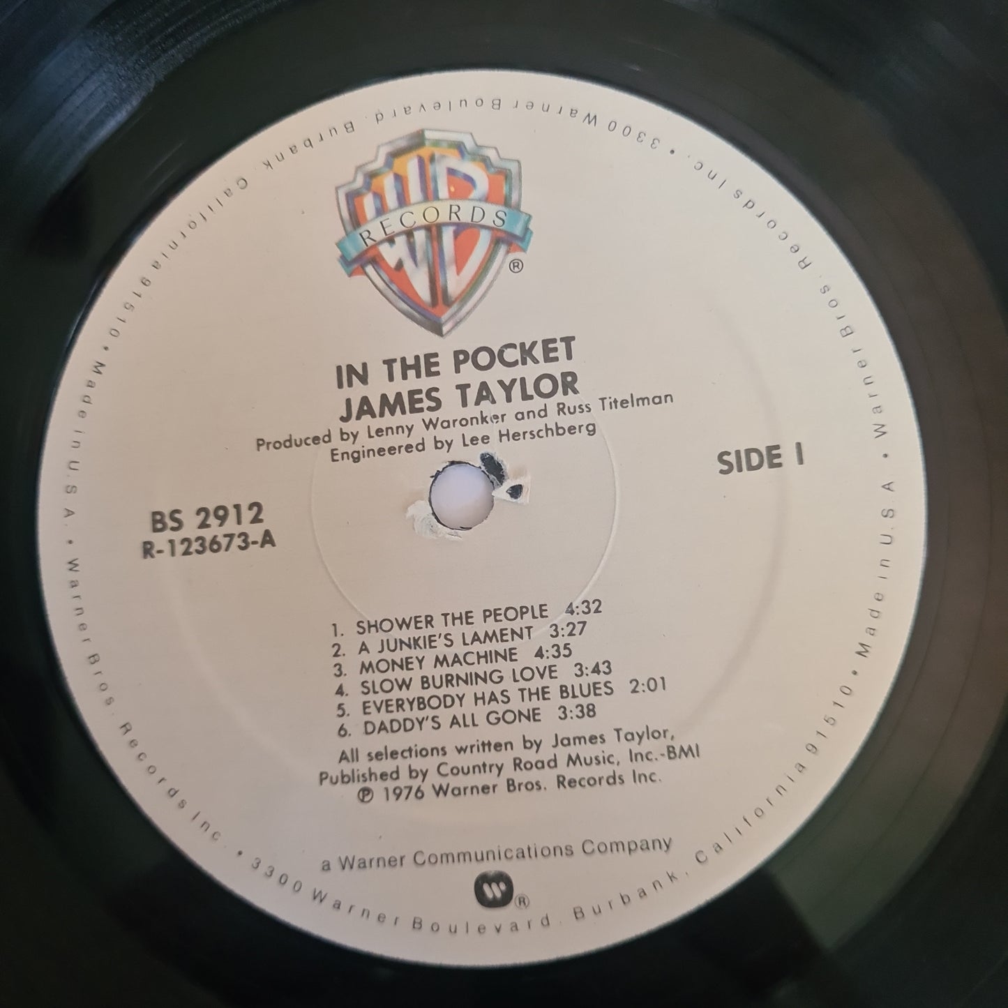 James Taylor – In The Pocket - 1976 - Vinyl Record