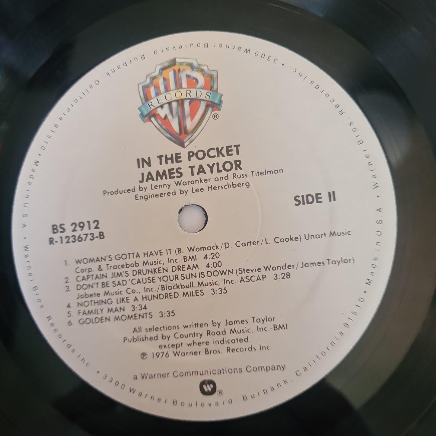 James Taylor – In The Pocket - 1976 - Vinyl Record