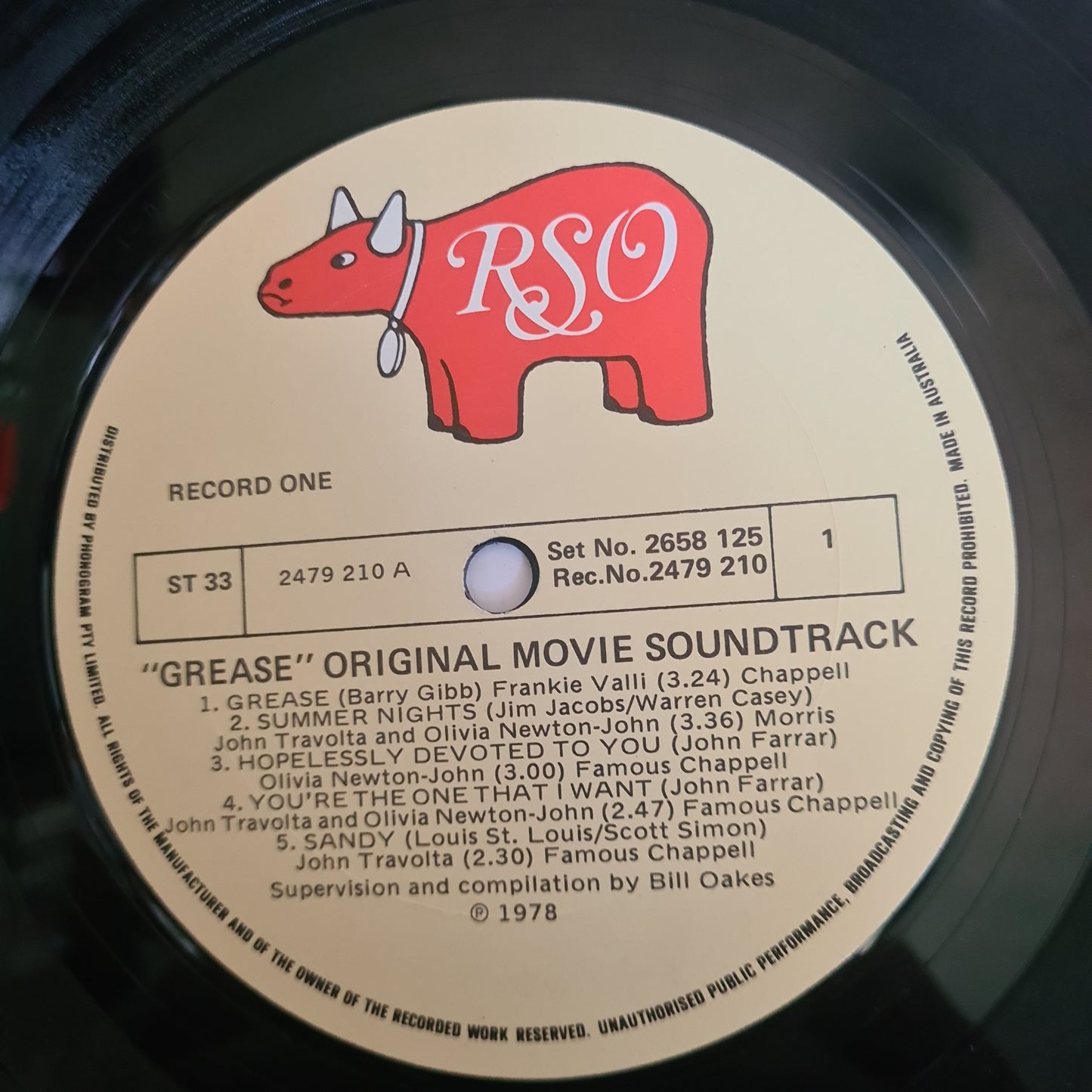 Grease – Original Soundtrack From The Motion Picture - 1978 (2LP Gatefold) - Vinyl Record