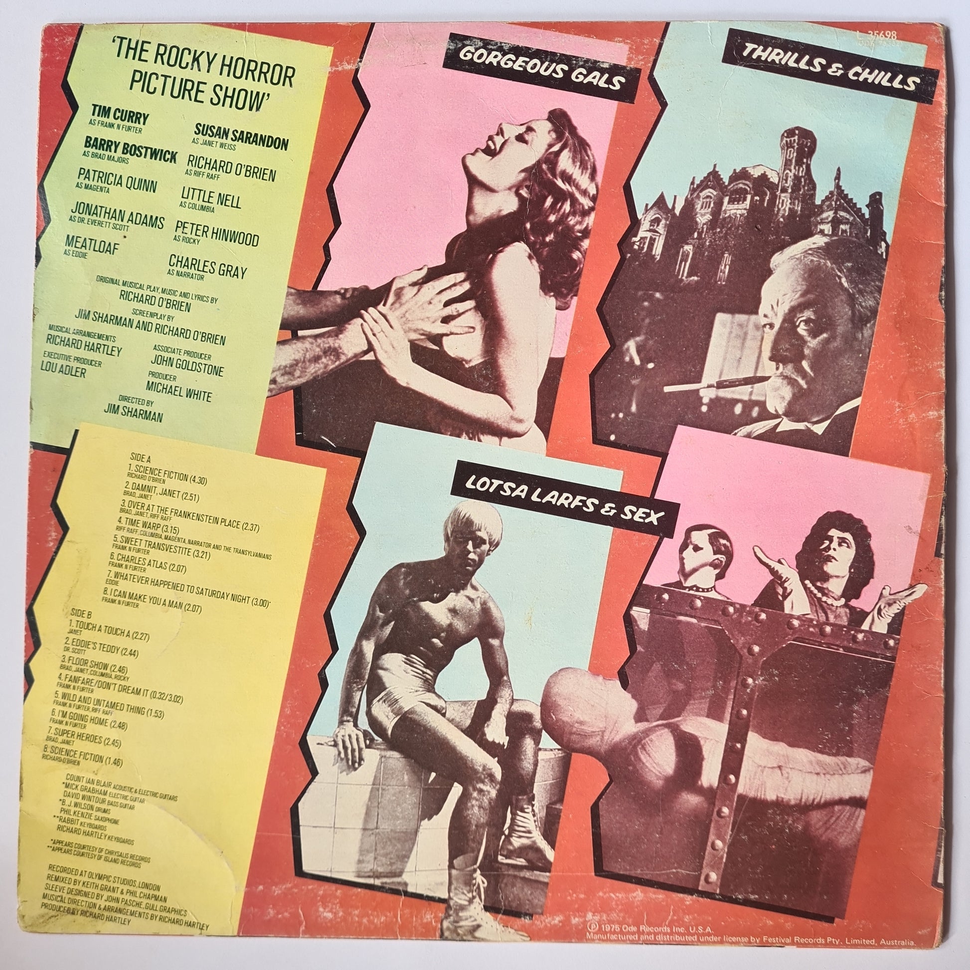 The Rocky Horror Picture Show Meatloaf, Tim Curry, Susan Sarandon, e