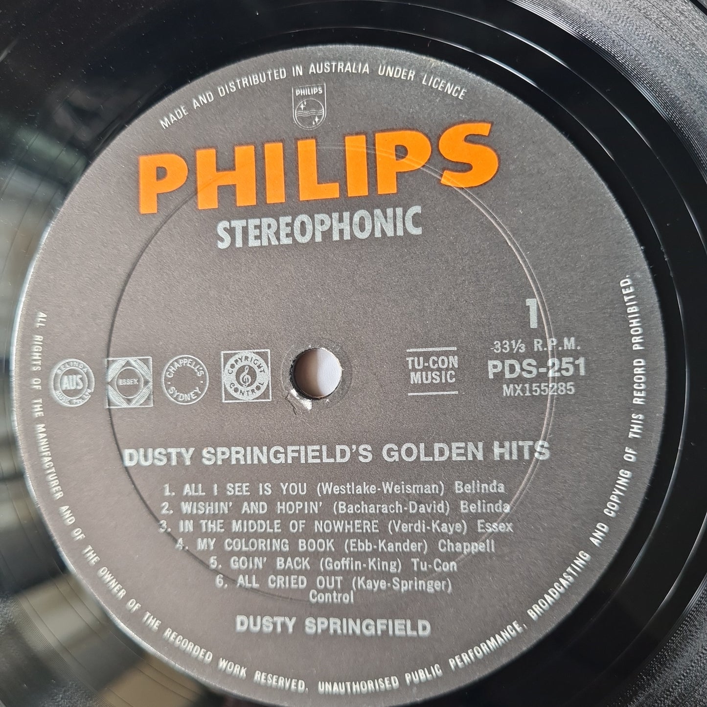 Dusty Springfield – Dusty Springfield's Golden Hits - 1968 - Vinyl Record