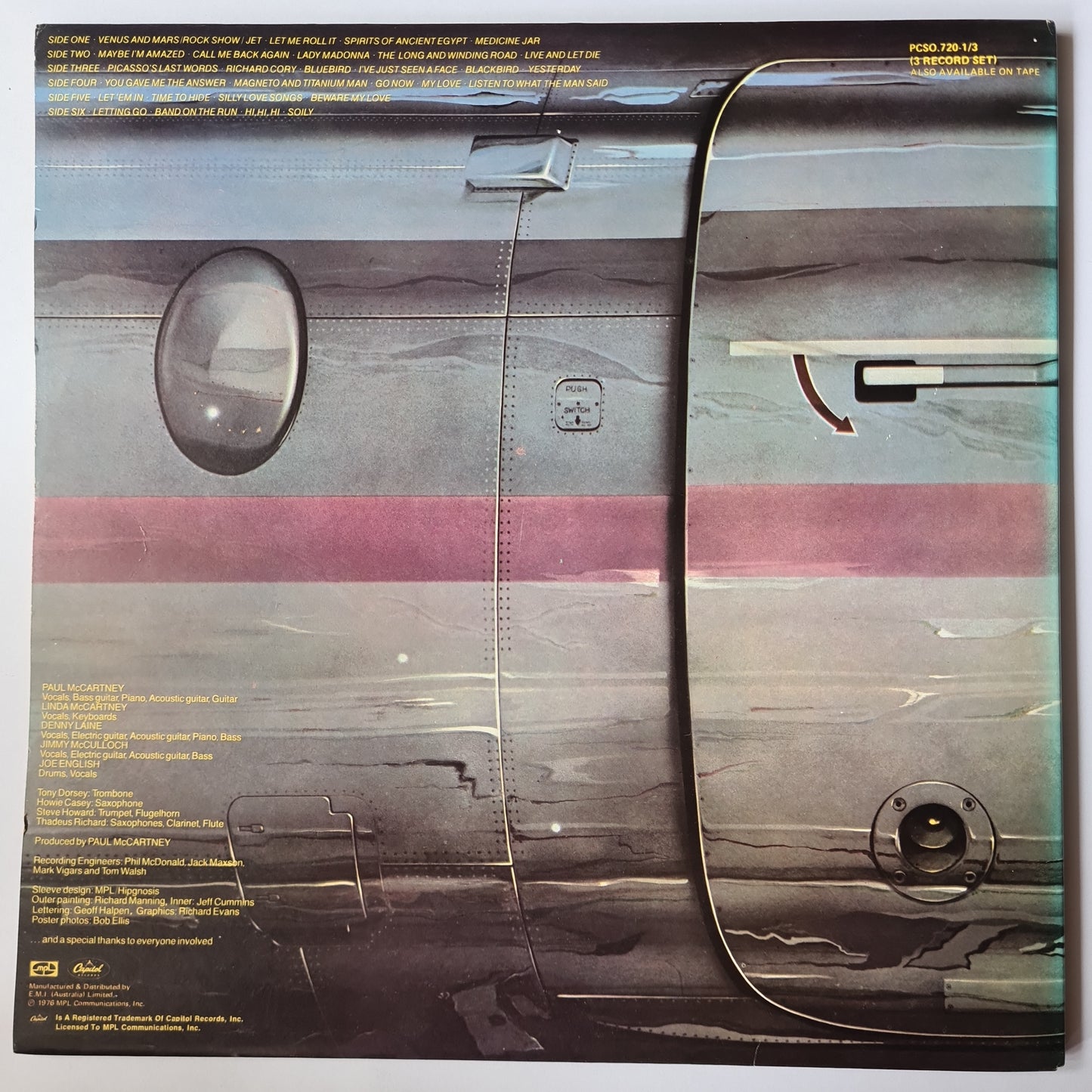 Wings (Paul McCartney) – Wings Over America (3LP Live) - 1973 (Gatefold) - Vinyl Record