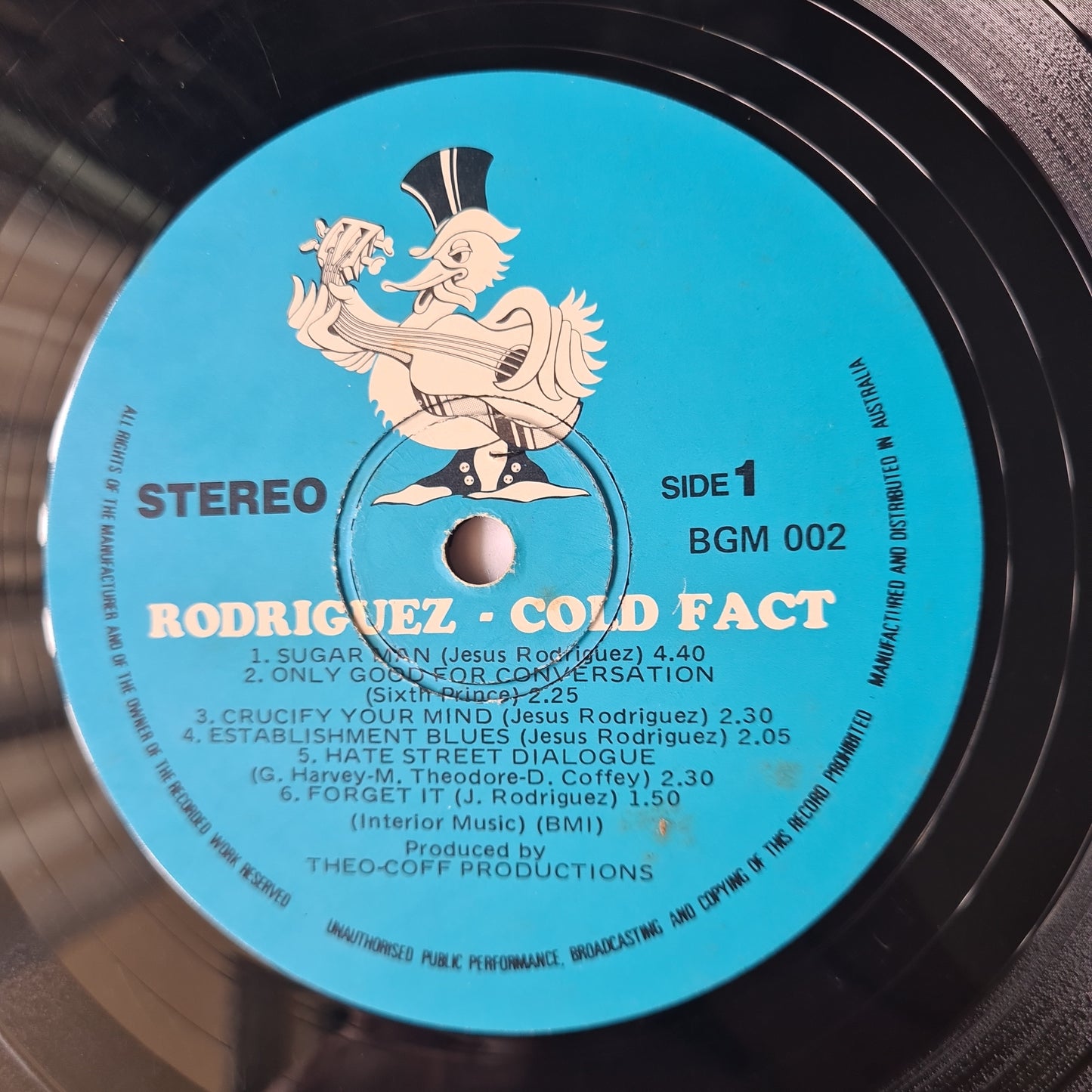 Rodriguez – Cold Fact - 1970 (1978 Australian Pressing) - Vinyl Record