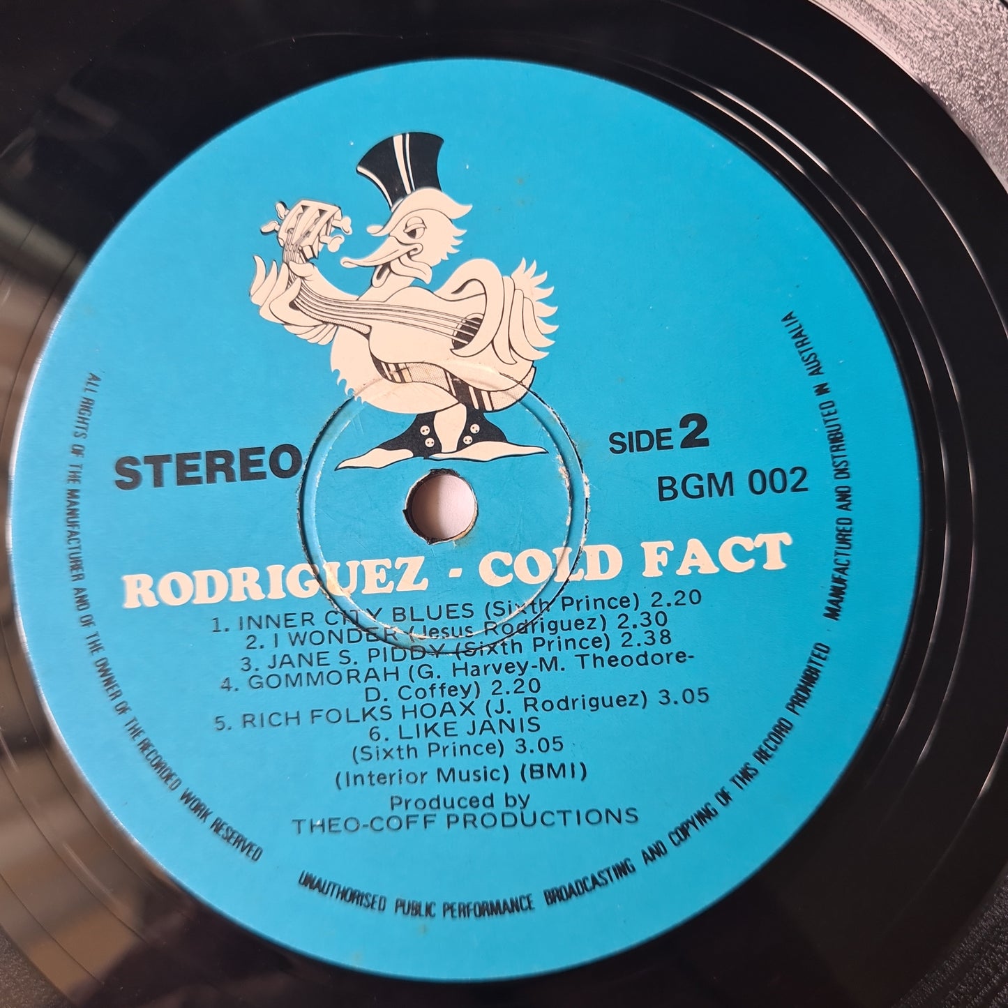 Rodriguez – Cold Fact - 1970 (1978 Australian Pressing) - Vinyl Record
