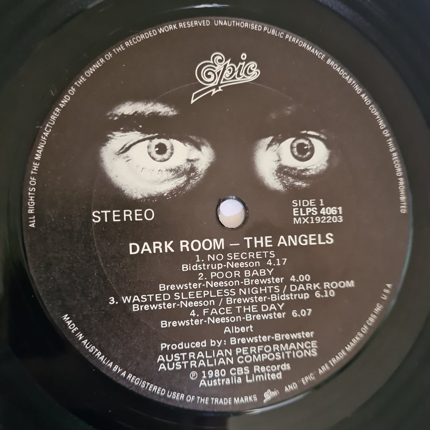 The Angels – Dark Room - 1980 (Gatefold) - Vinyl Record