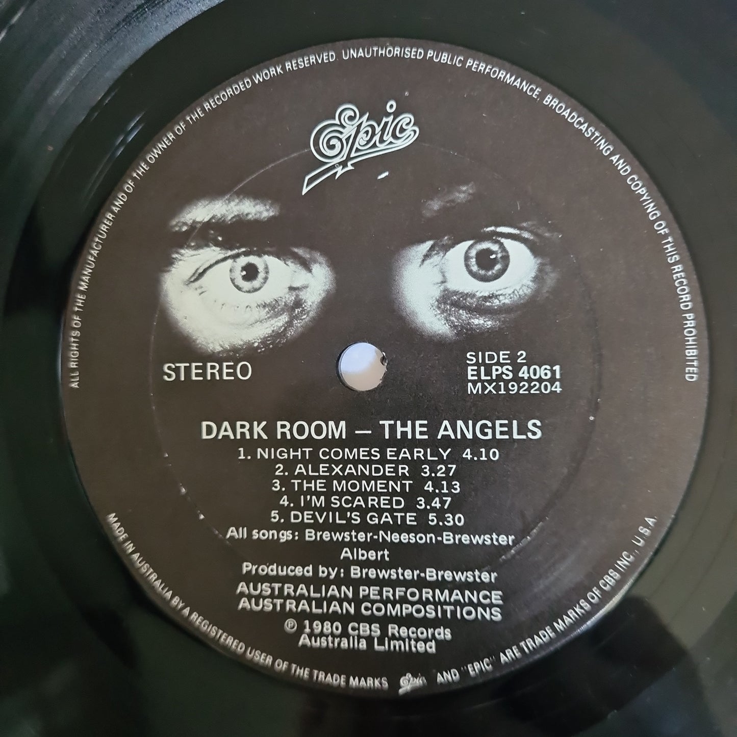 The Angels – Dark Room - 1980 (Gatefold) - Vinyl Record