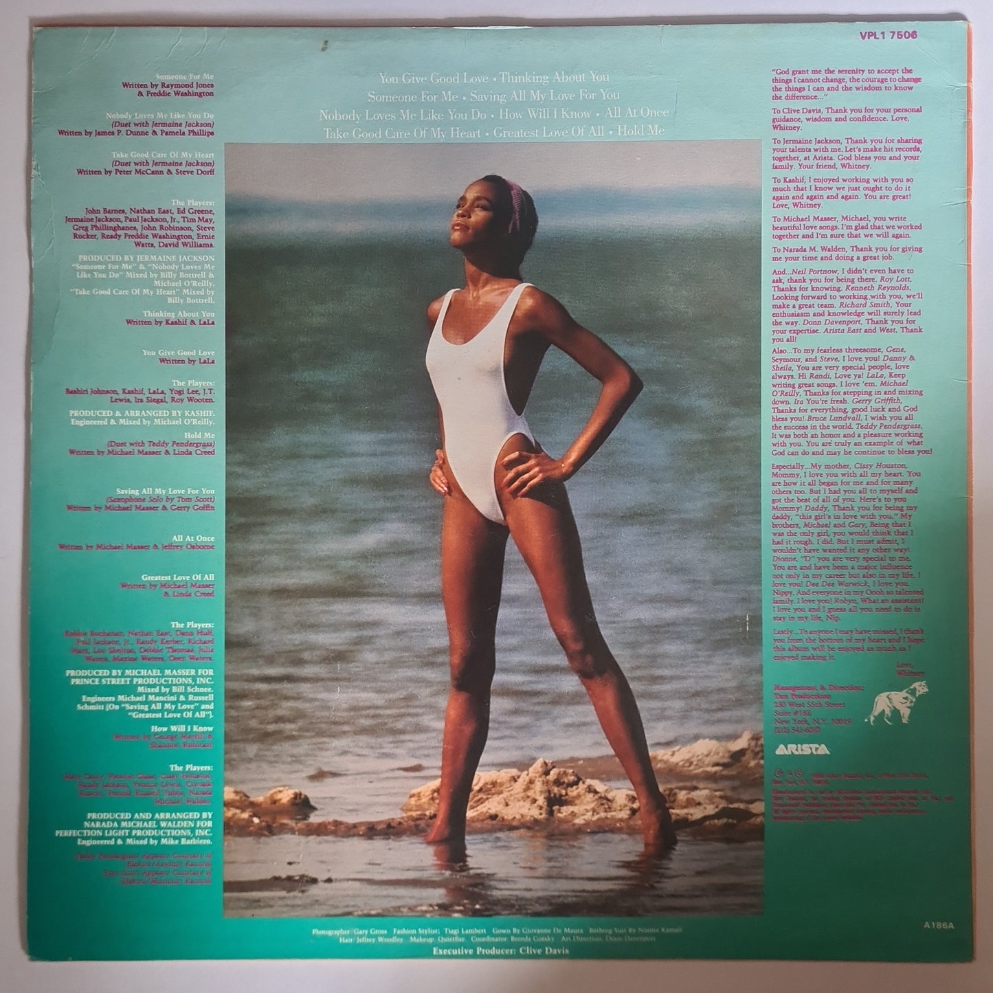 Whitney Houston – Whitney Houston - 1985 - Vinyl Record