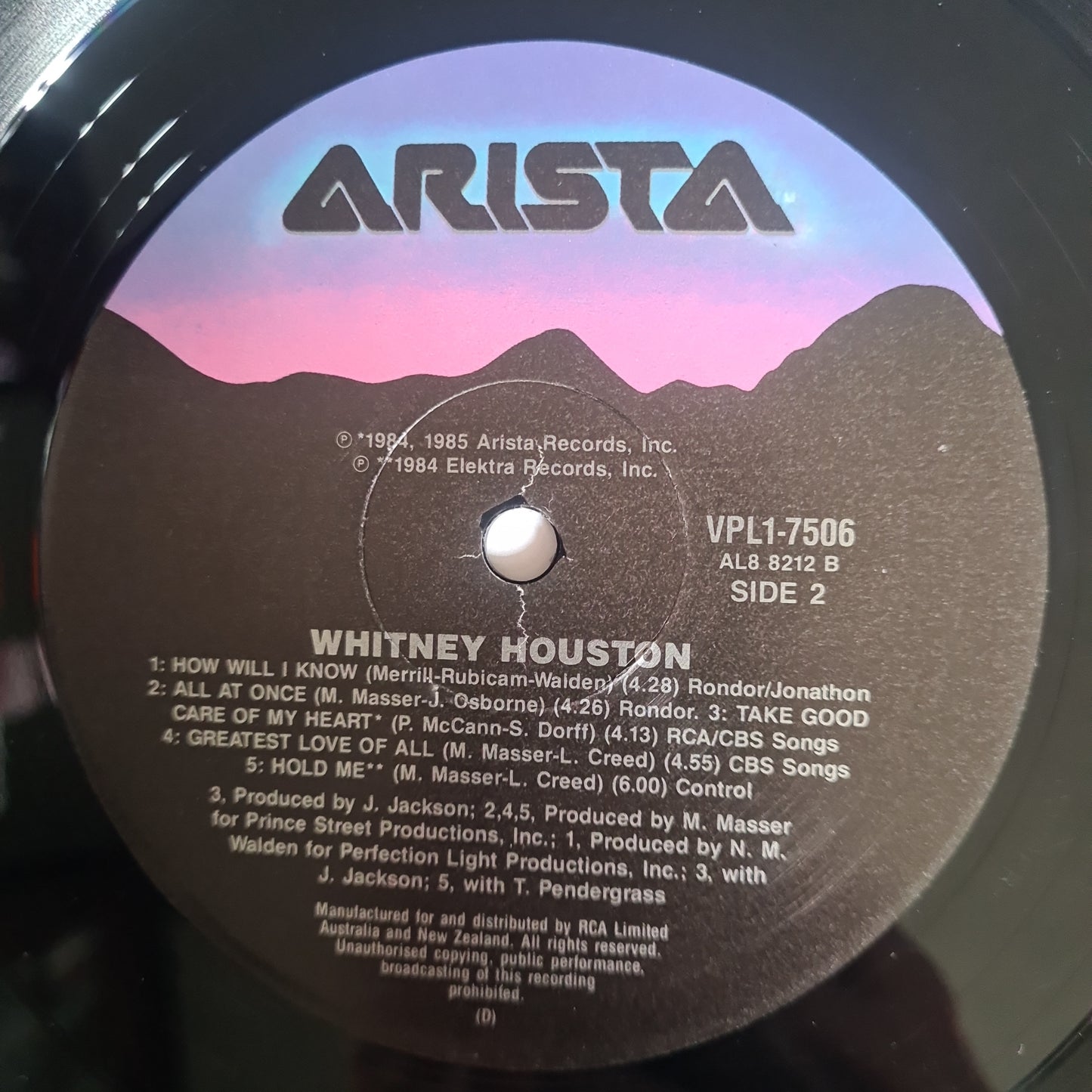 Whitney Houston – Whitney Houston - 1985 - Vinyl Record