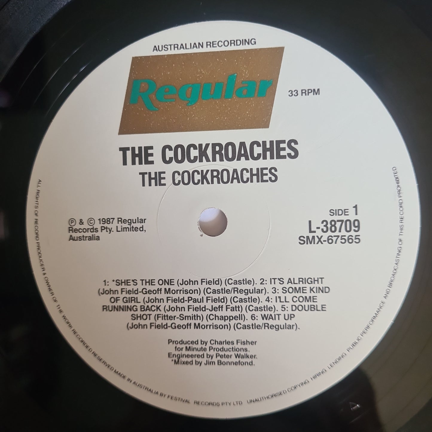 The Cockroaches – The Cockroaches - 1987 - Vinyl Record