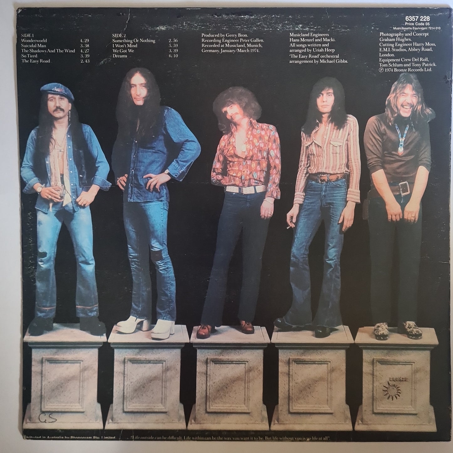 Uriah Heep – Wonderworld - 1974 - Vinyl Record