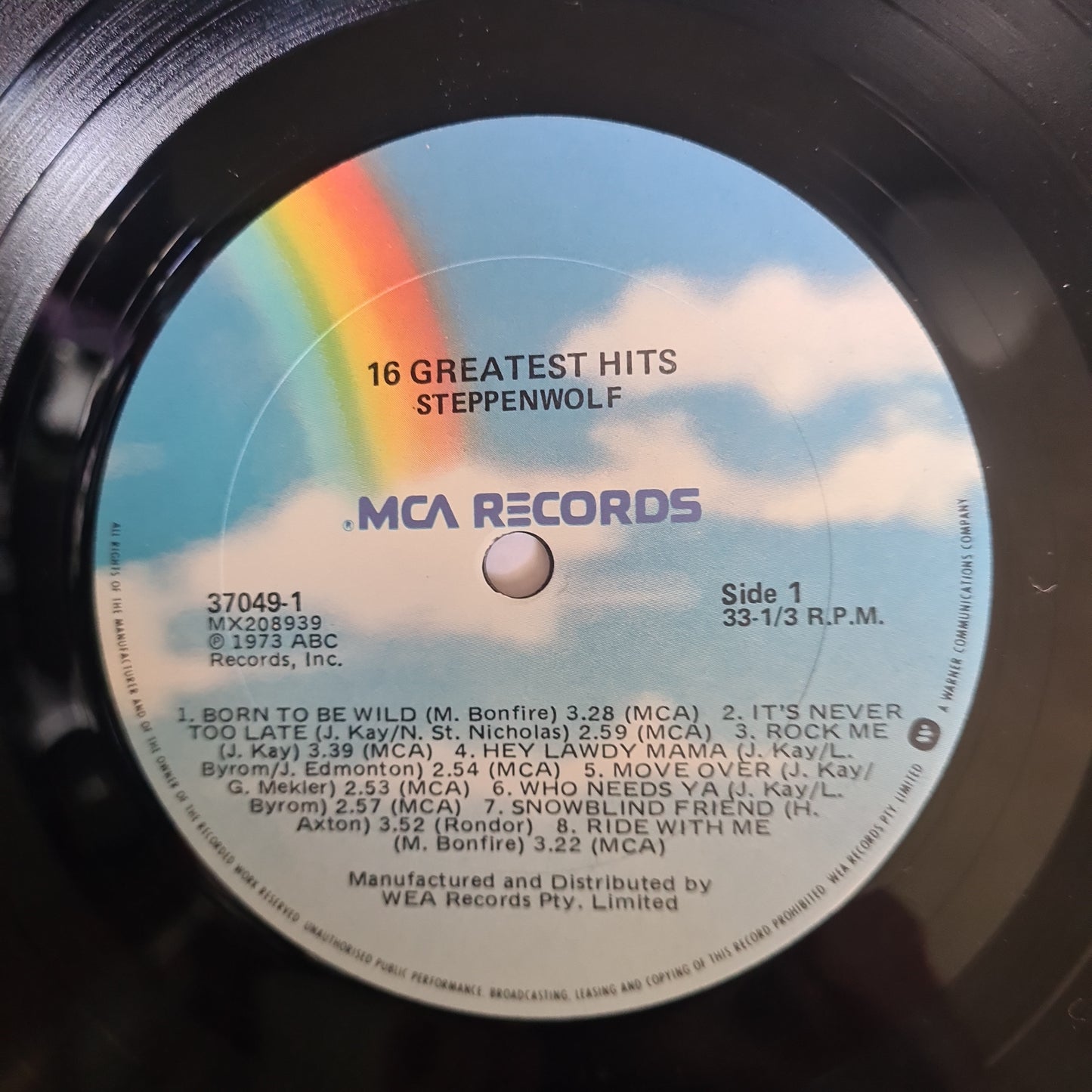 Steppenwolf – 16 Greatest Hits - 1981 - Vinyl Record