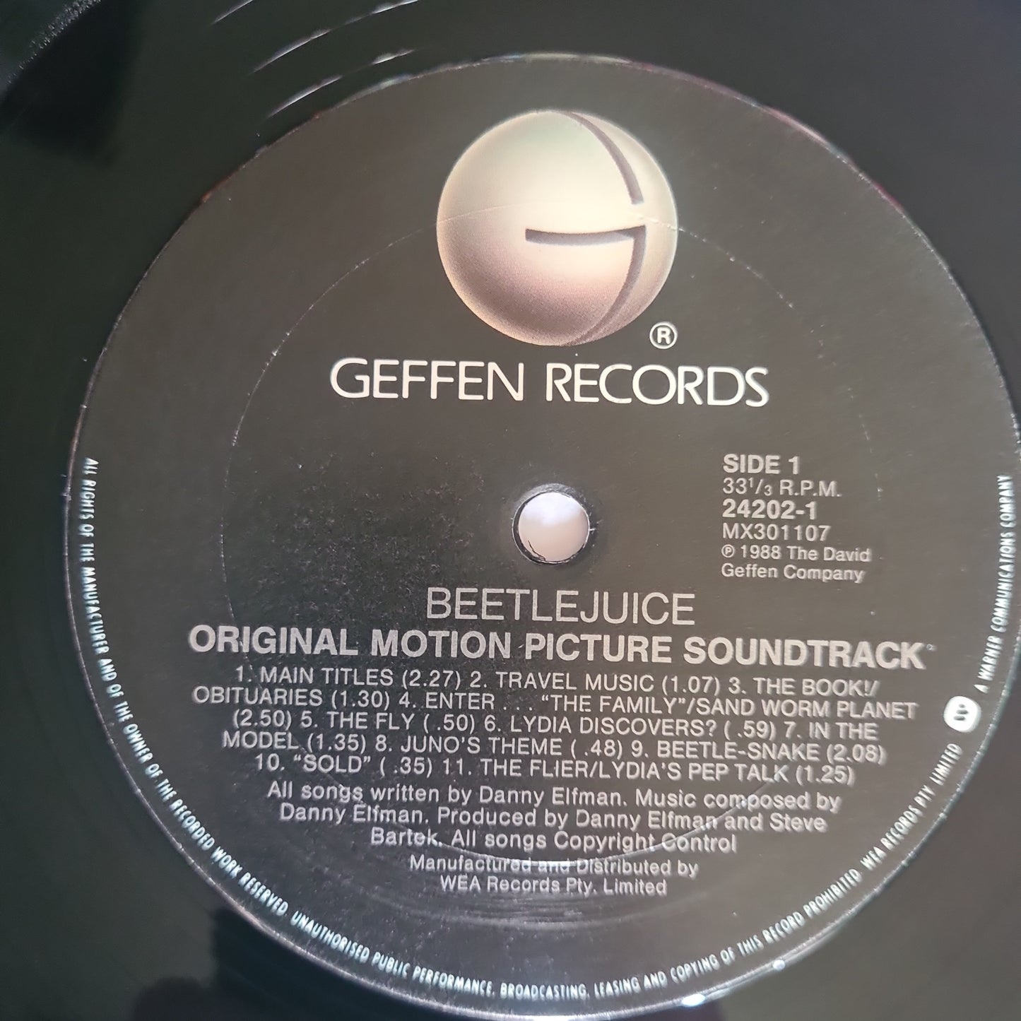 Danny Elfman – Beetlejuice (Original Motion Picture Soundtrack) - 1988 - Vinyl Record