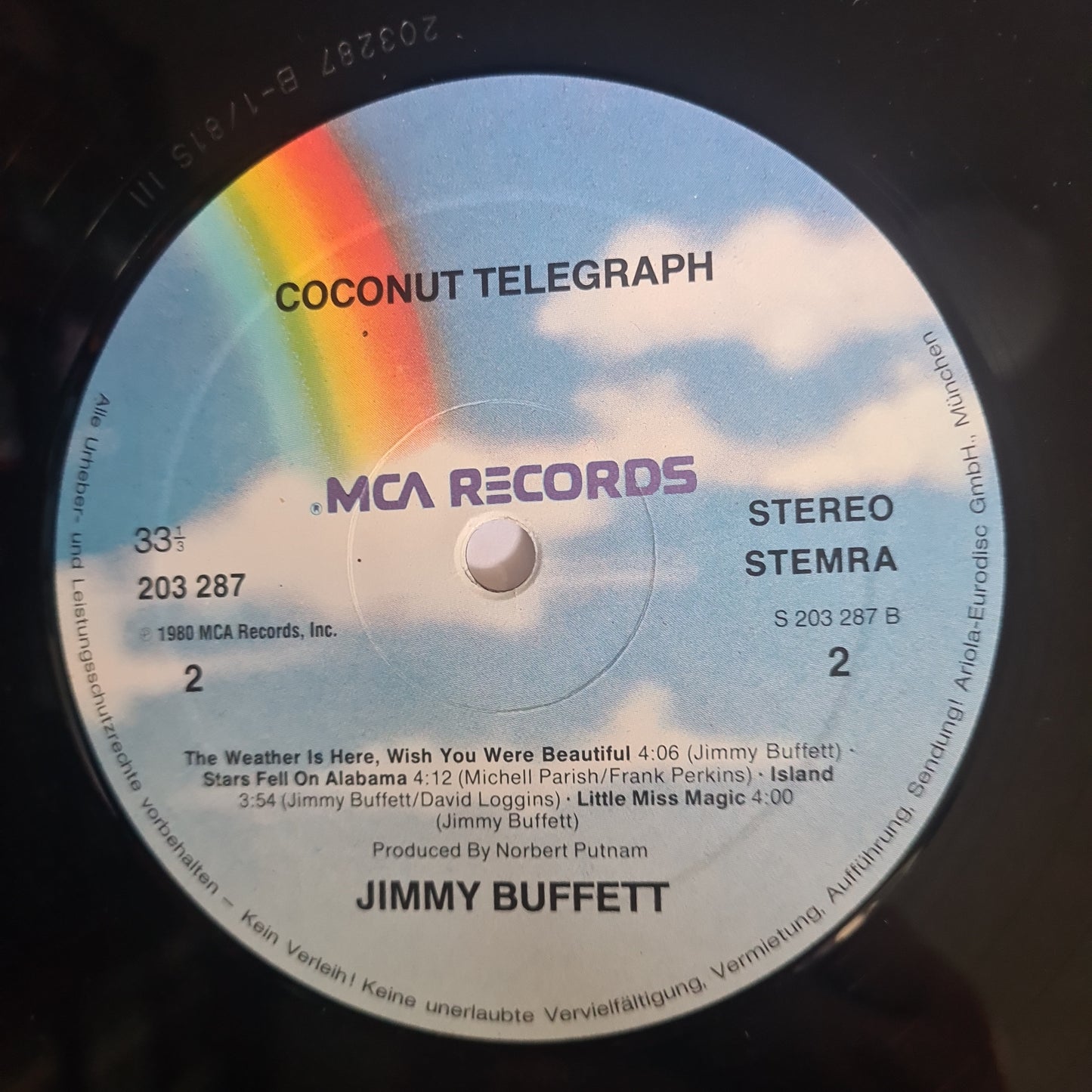 Jimmy Buffett – Coconut Telegraph - 1980 - Vinyl Record