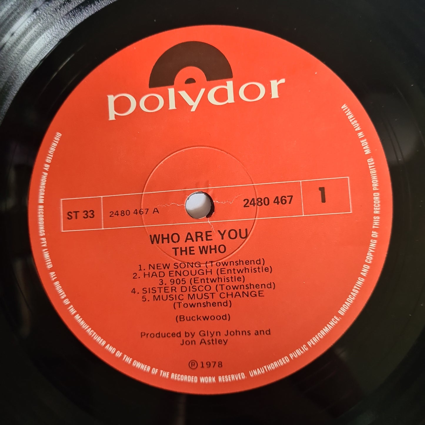 The Who – Who Are You - 1978 - Vinyl Record
