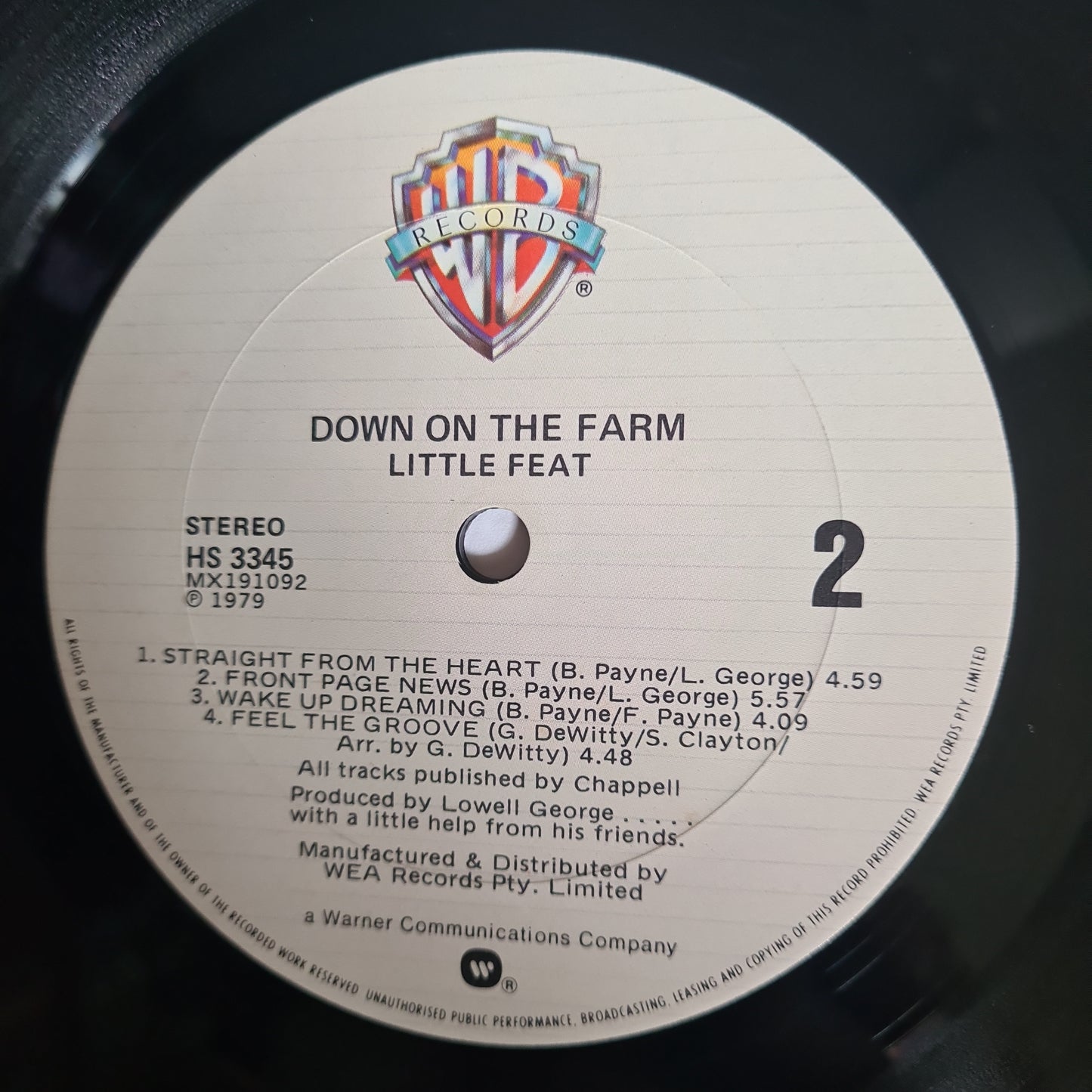 Little Feat – Down On The Farm - 1979 - Vinyl Record