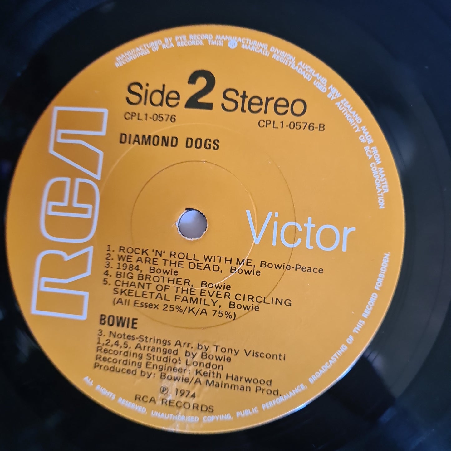 David Bowie – Diamond Dogs - 1974 (Gatefold New Zealand Pressing) - Vinyl Record