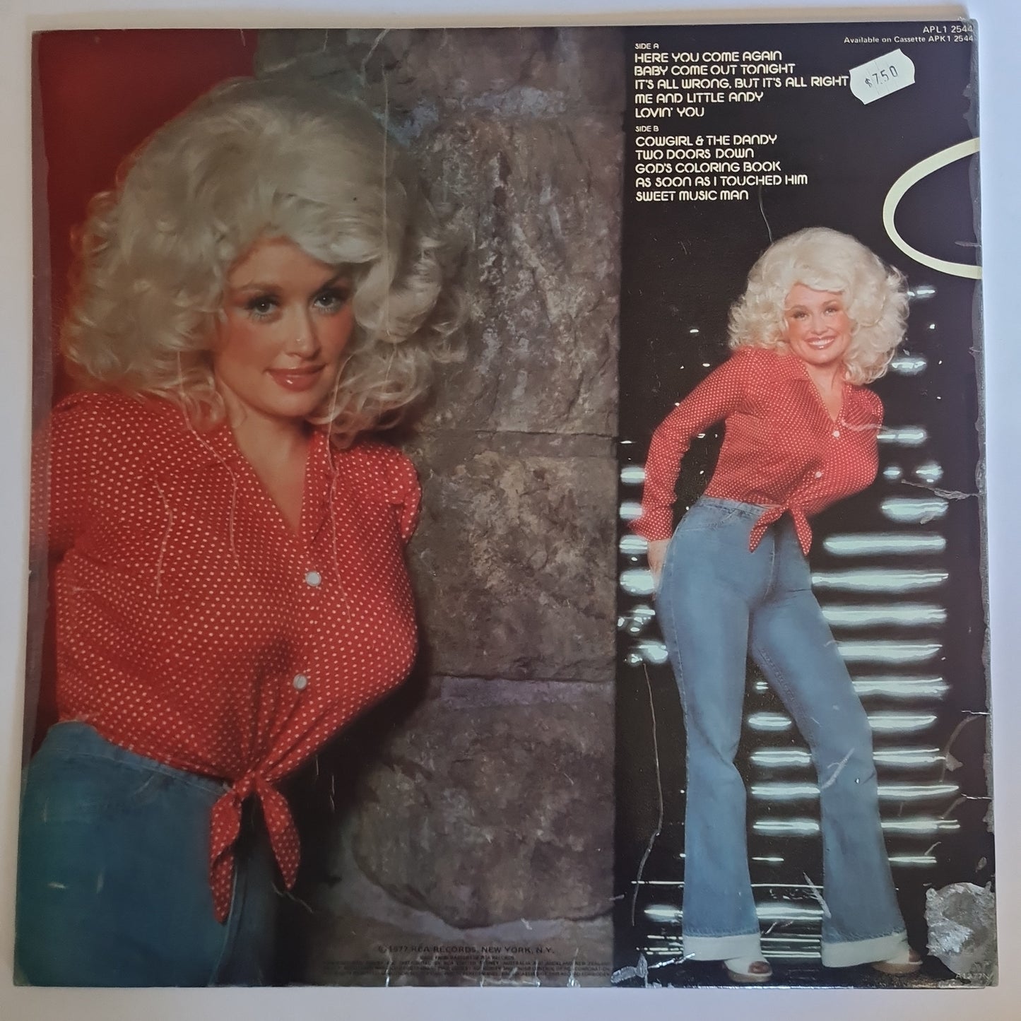 Dolly Parton ‎– Here You Come Again - 1977 - Vinyl Record (Gatefold)