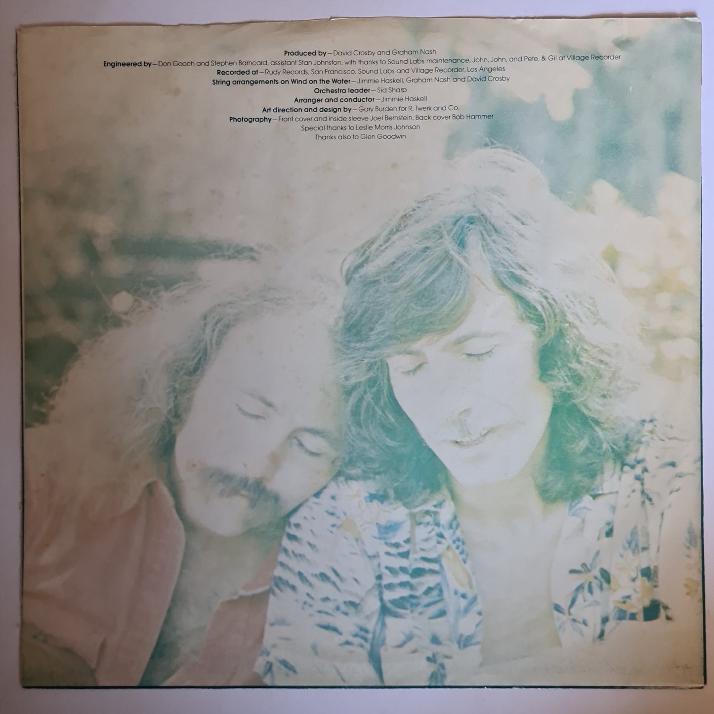 Crosby & Nash – Wind On The Water - 1975 - Vinyl Record
