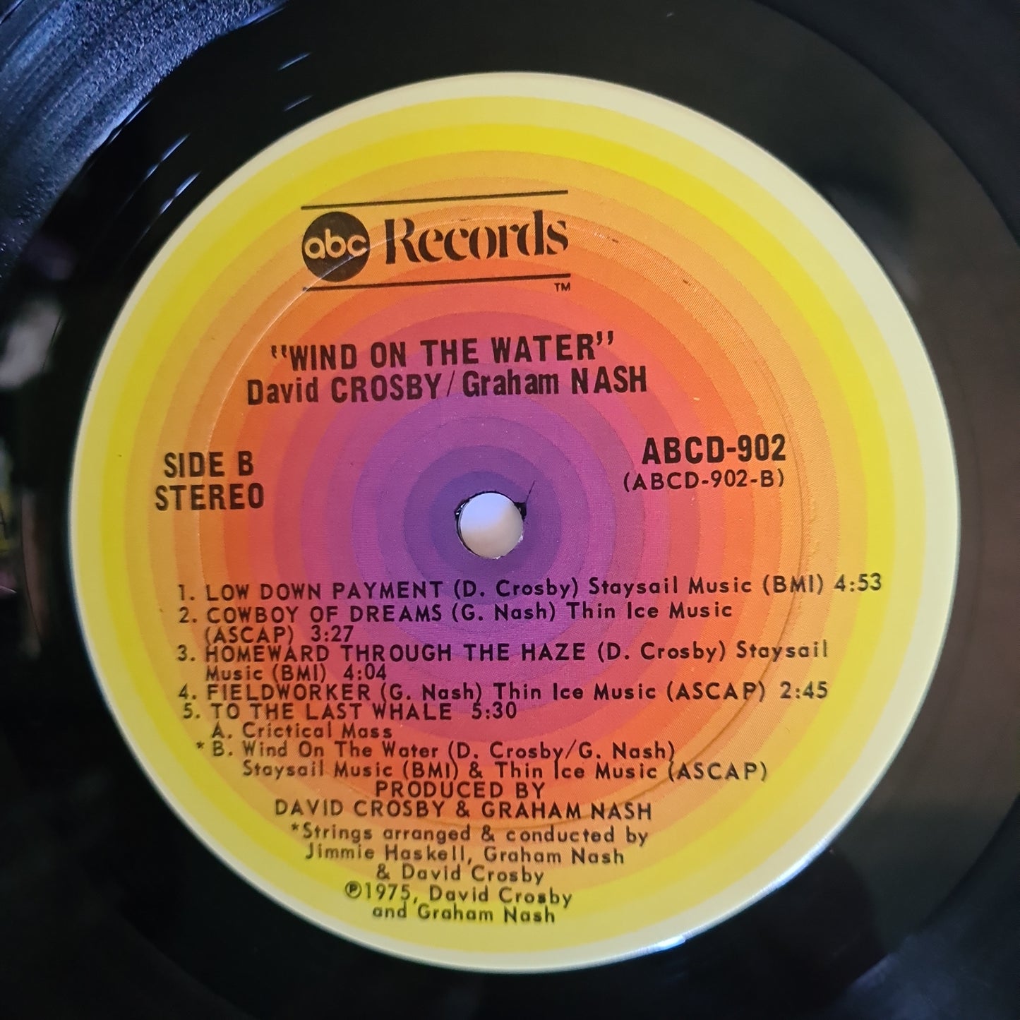 Crosby & Nash – Wind On The Water - 1975 - Vinyl Record