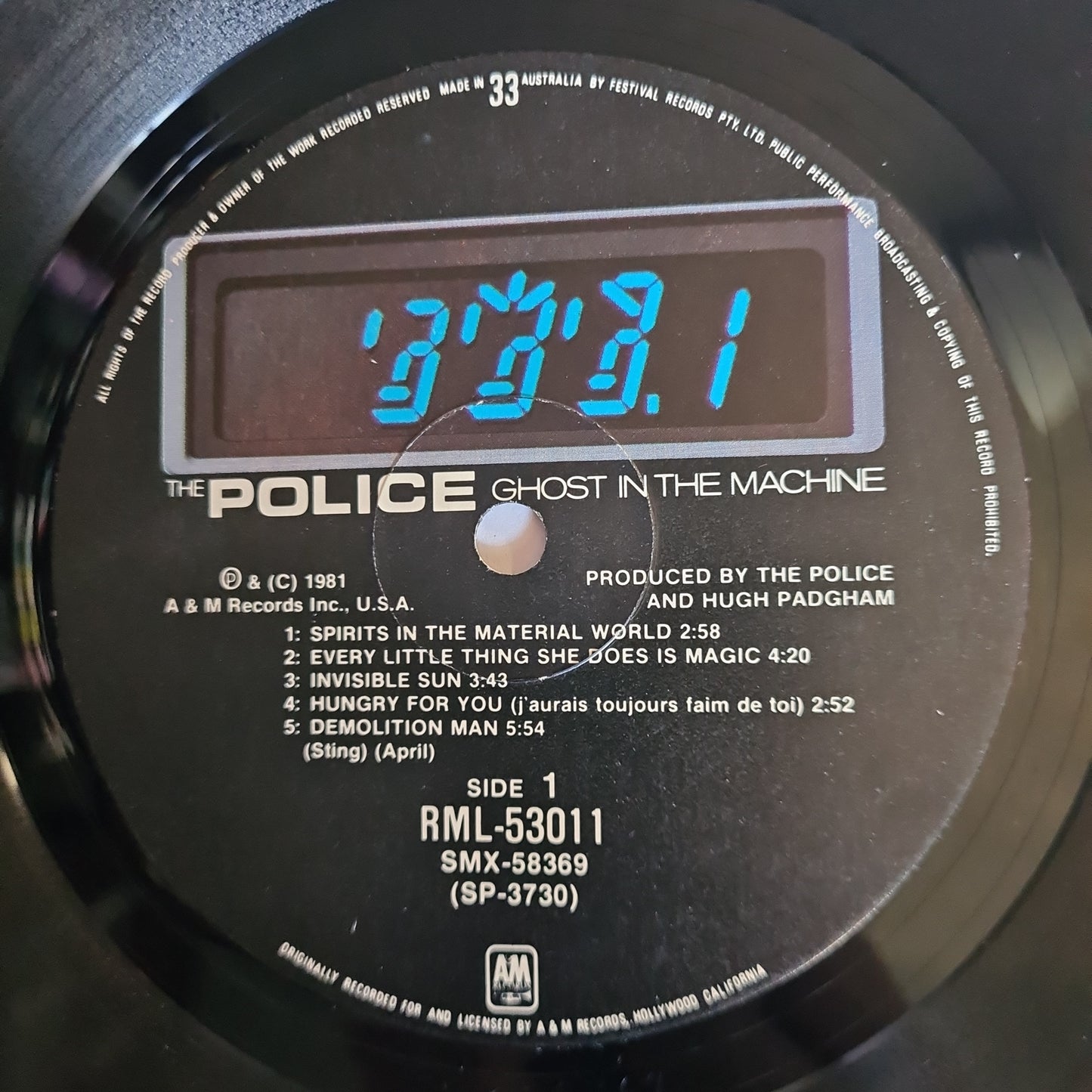 The Police – Ghost In The Machine - 1981