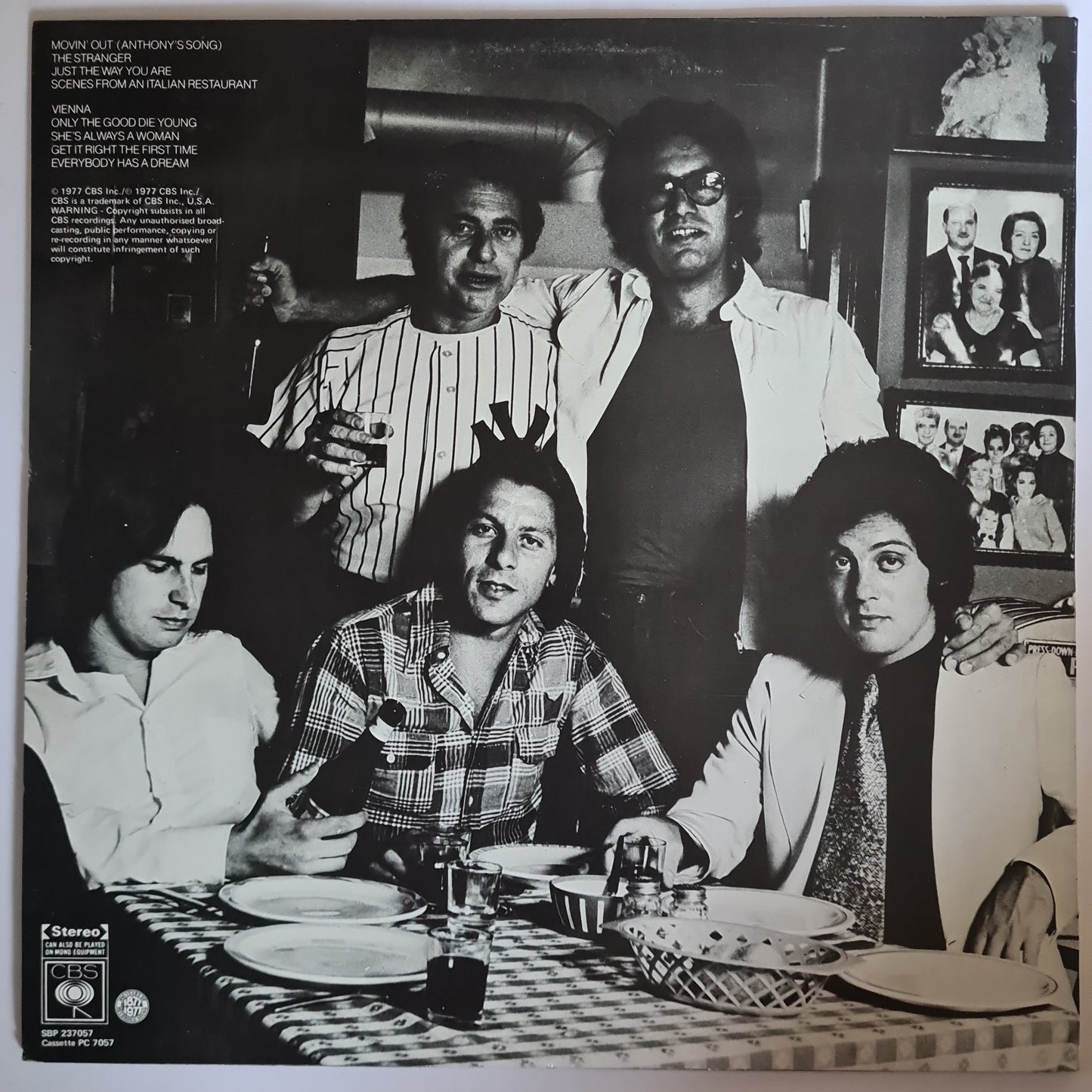 Billy Joel – The Stranger - 1977 - Vinyl Record