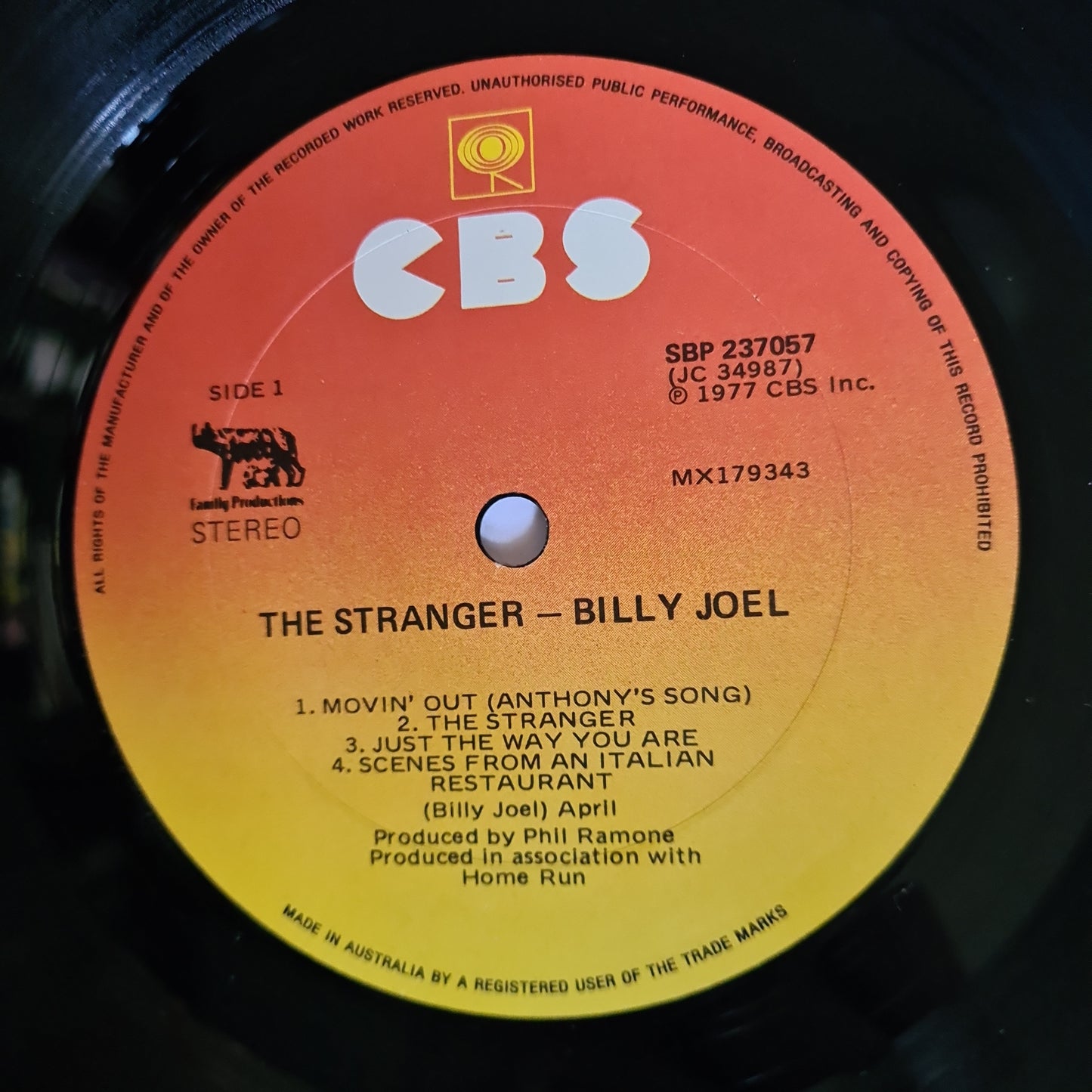 Billy Joel – The Stranger - 1977 - Vinyl Record