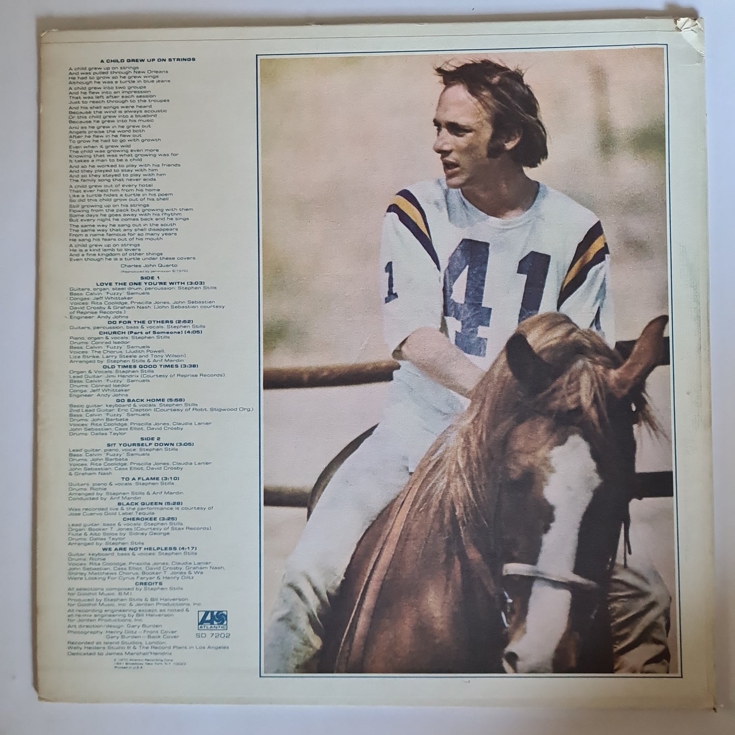 Stephen Stills – Stephen Stills - 1970 - Vinyl Record