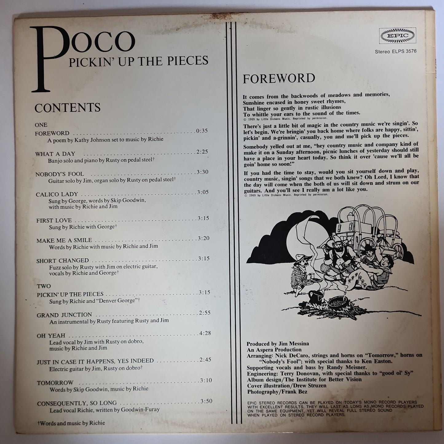 Poco – Pickin' Up The Pieces - 1969 - Vinyl Record