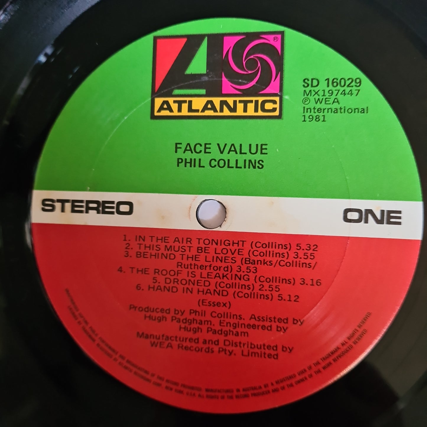 Phil Collins – Face Value - 1981 (Gatefold) - Vinyl Record