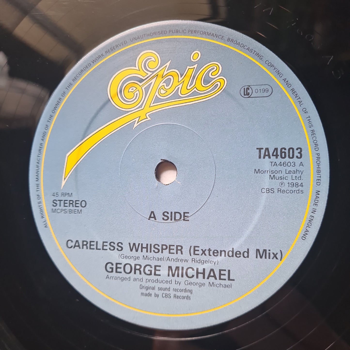 George Michael – Careless Whisper (Extended Mix) - 1984 (Maxi Single) - Vinyl Record