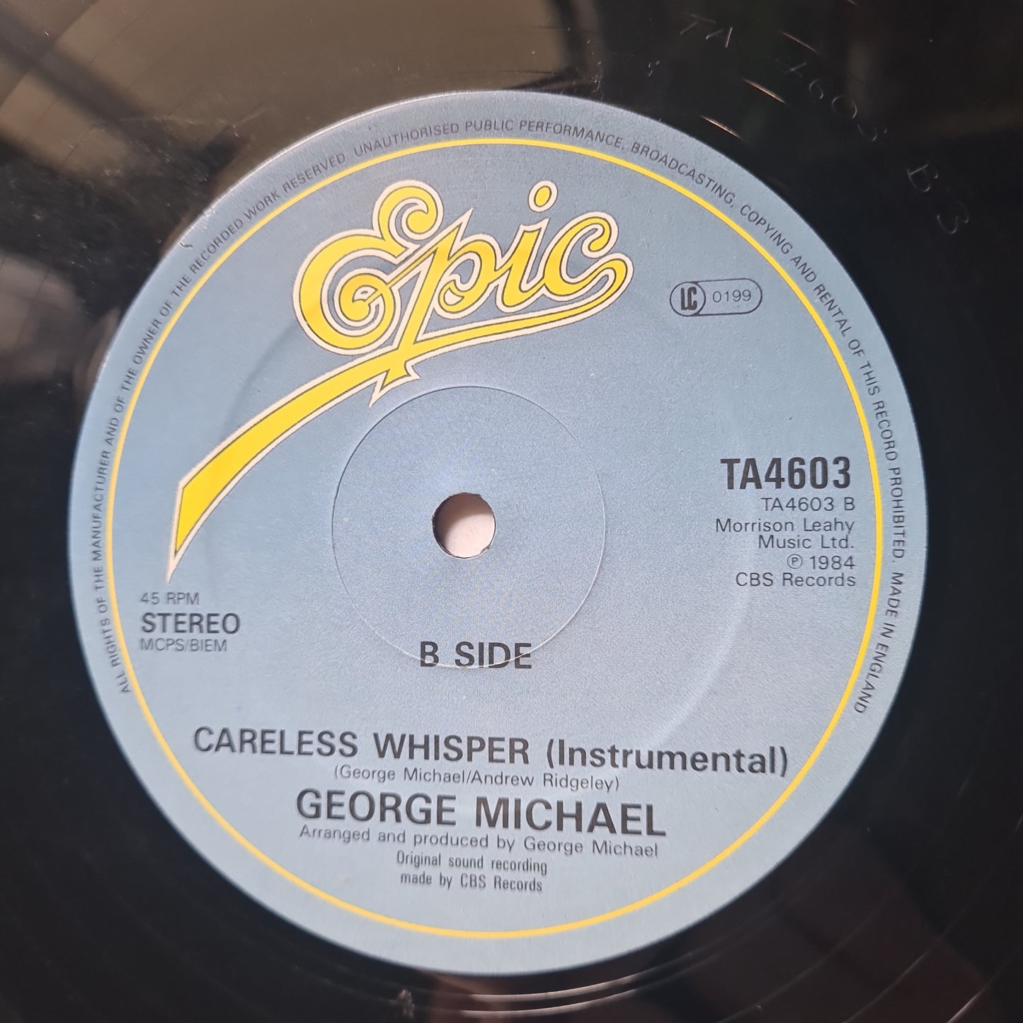 George Michael – Careless Whisper (Extended Mix) - 1984 (Maxi Single) - Vinyl Record