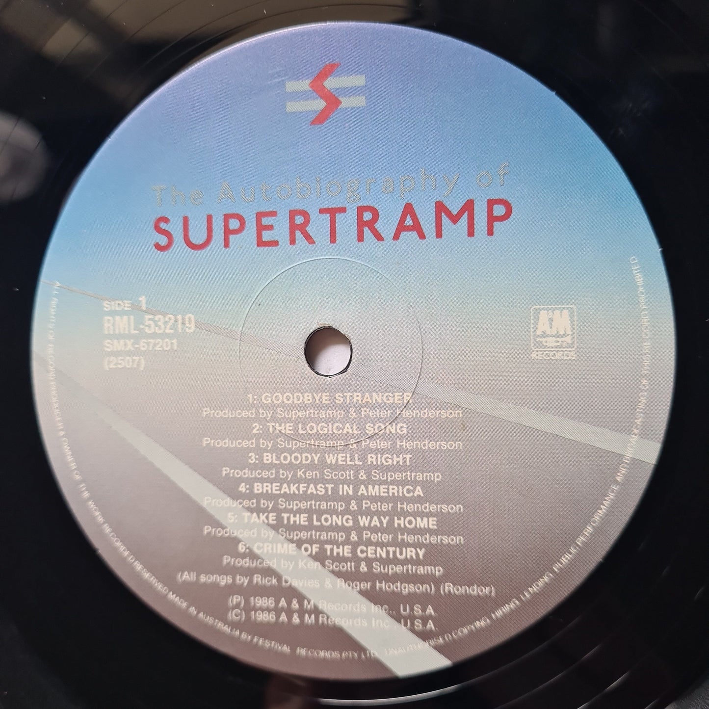 Supertramp – The Autobiography Of Supertramp (Greatest Hits) - 1986 - Vinyl Record