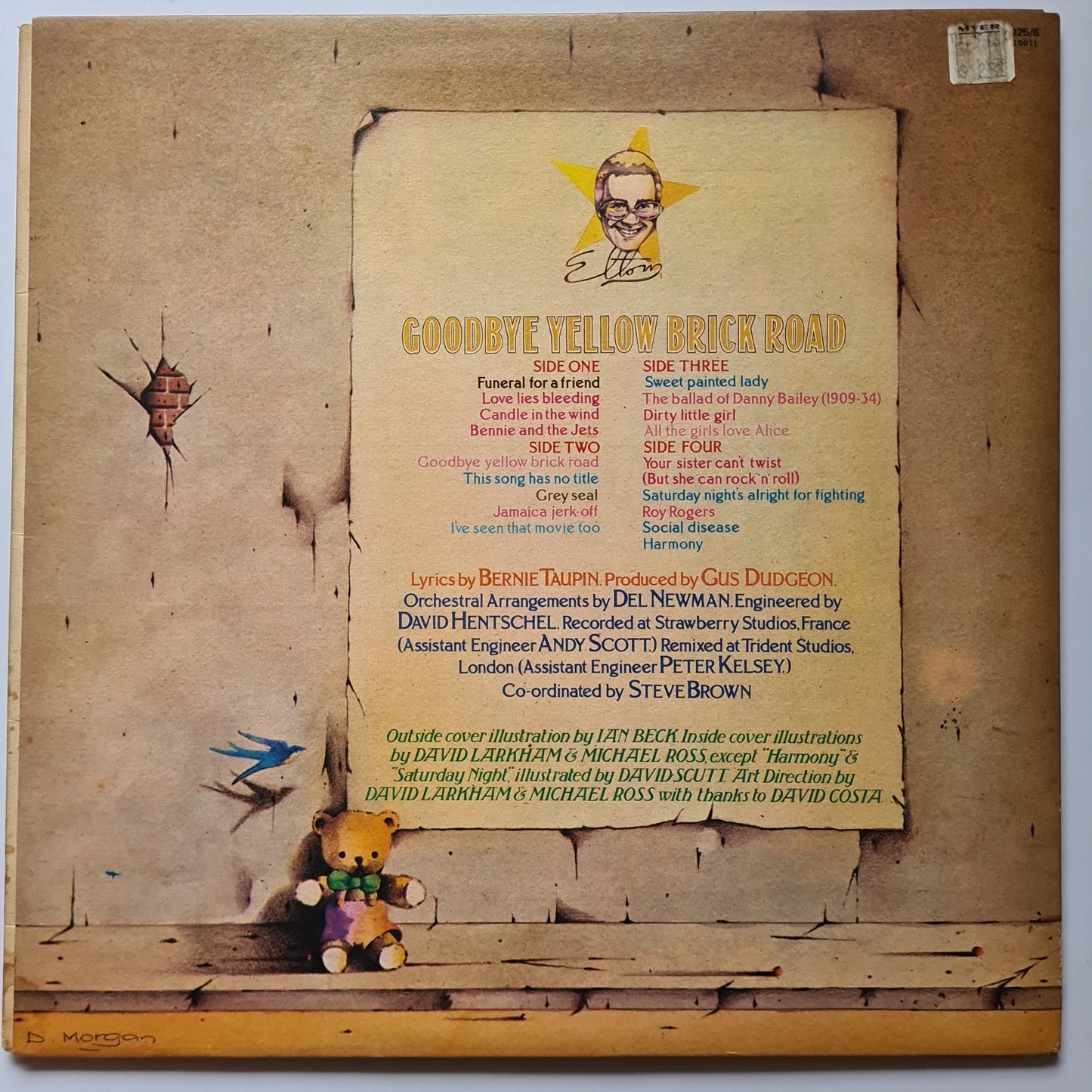 Elton John – Goodbye Yellow Brick Road - 1973 - (2LP Trifold Cover) - Vinyl Record