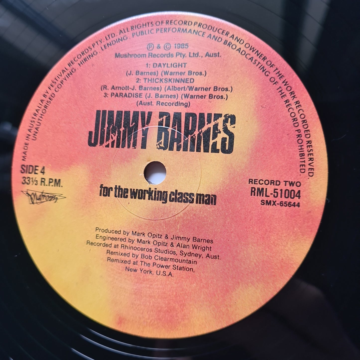 Jimmy Barnes – For The Working Class Man - 1985 (2LP Gatefold Edition)