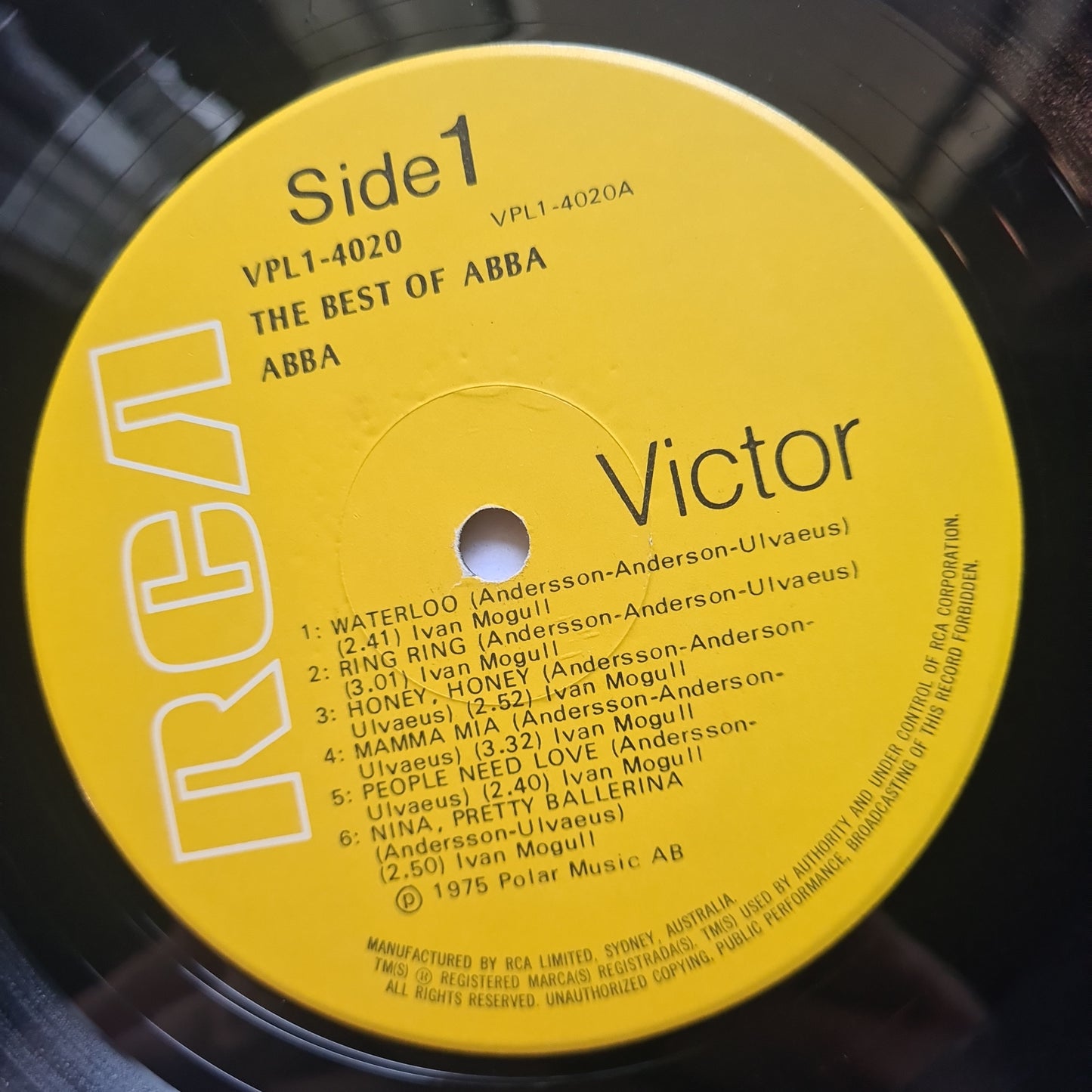 ABBA – The Best of Abba - 1975 - Vinyl Record