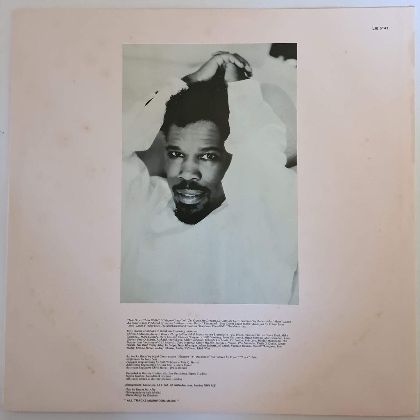 Billy Ocean – Tear Down These Walls - 1988 - Vinyl Record