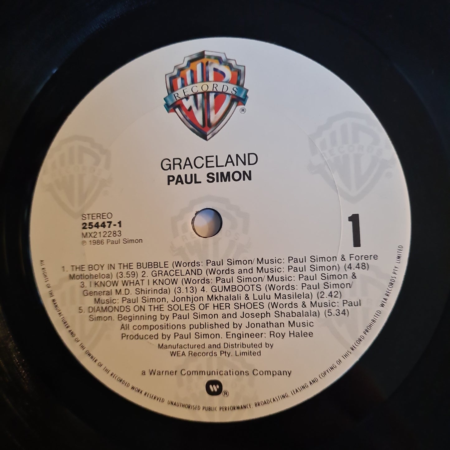 Paul Simon – Graceland - 1986 - Vinyl Record