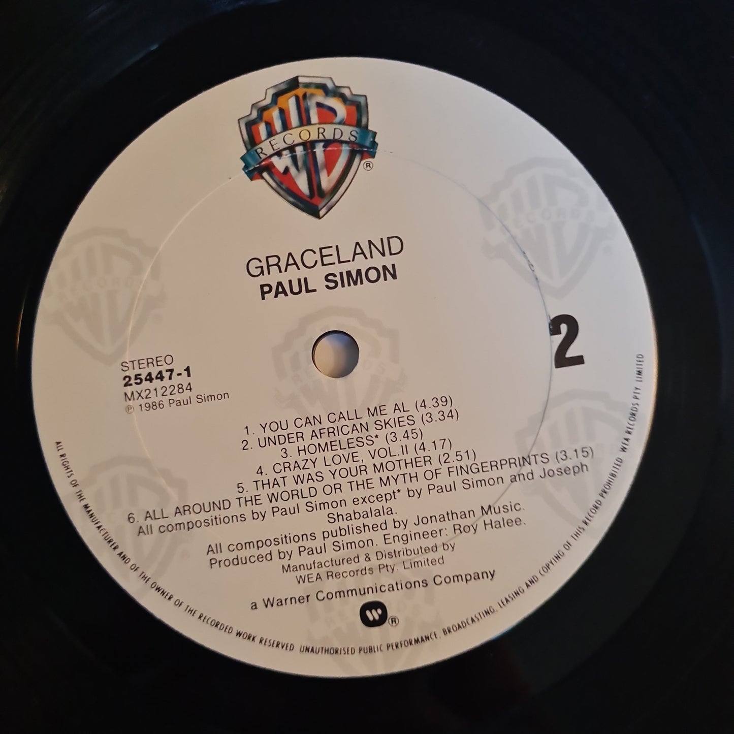 Paul Simon – Graceland - 1986 - Vinyl Record